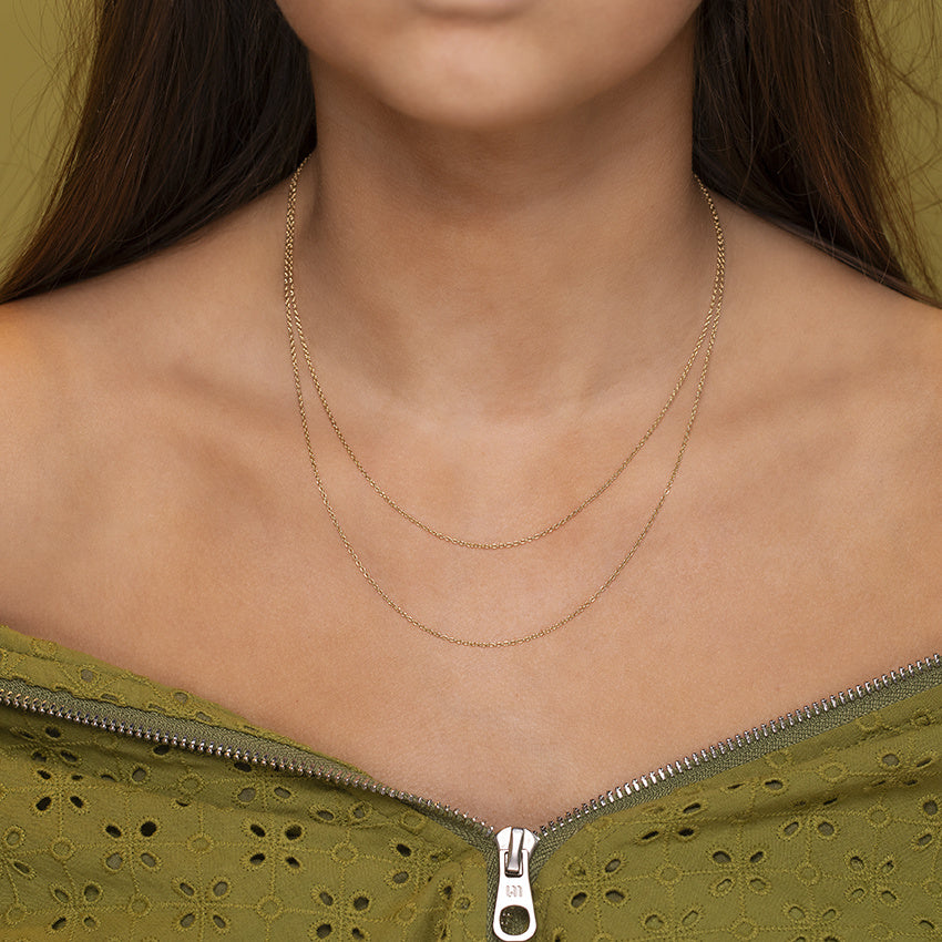 Gouden gourmet collier 14 kt