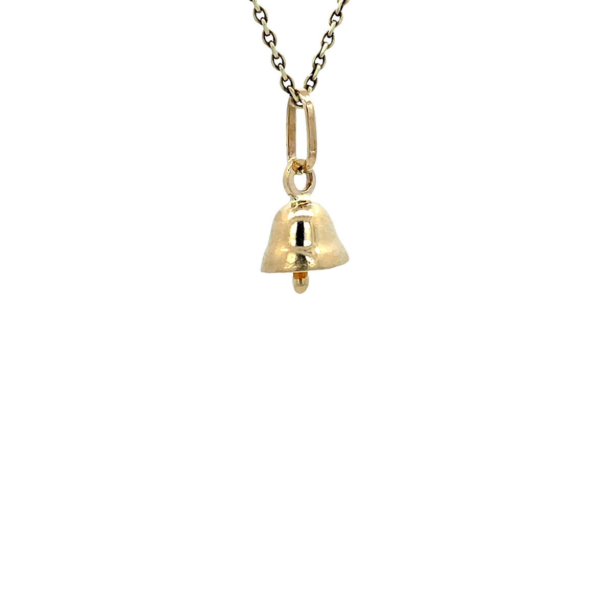 Vintage gold bell pendant 14 kt