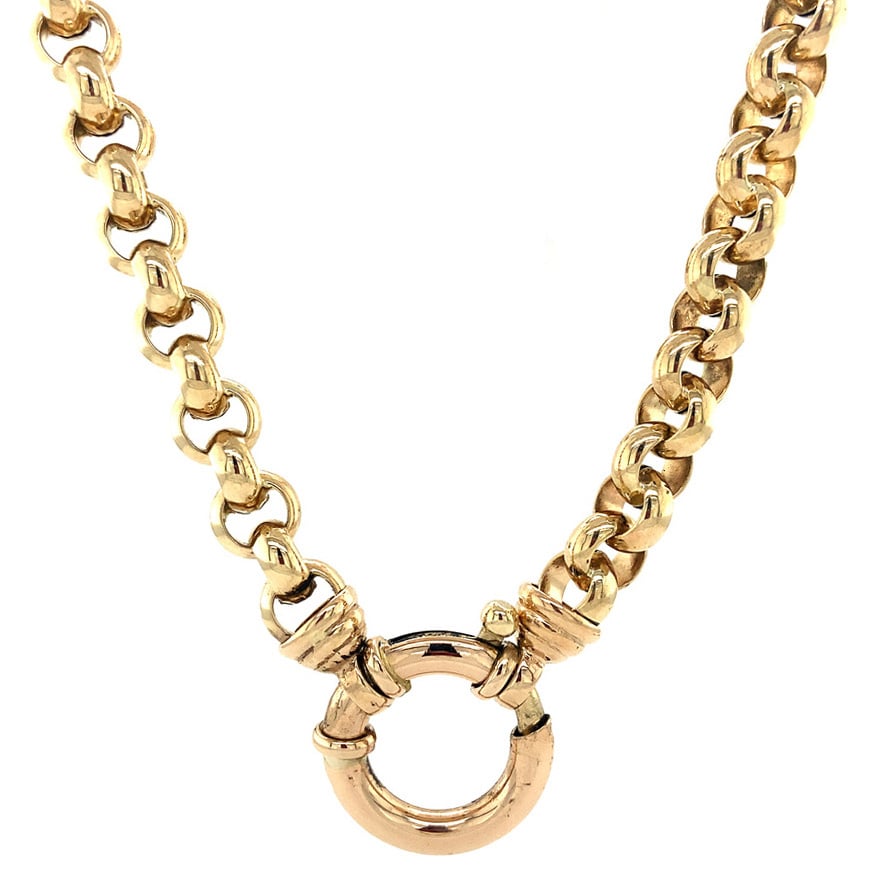 Gouden jasseron collier 14 krt