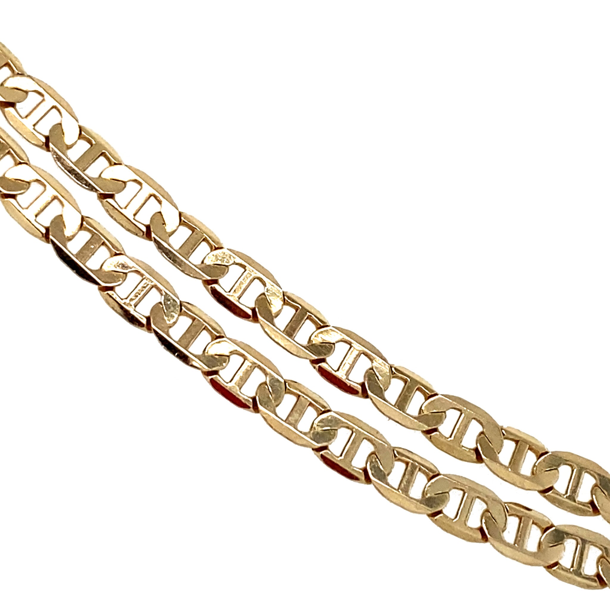 Gouden vintage marine collier 14 krt