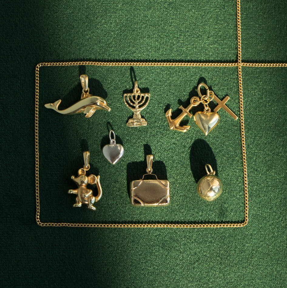 Gouden muis hanger 14 krt