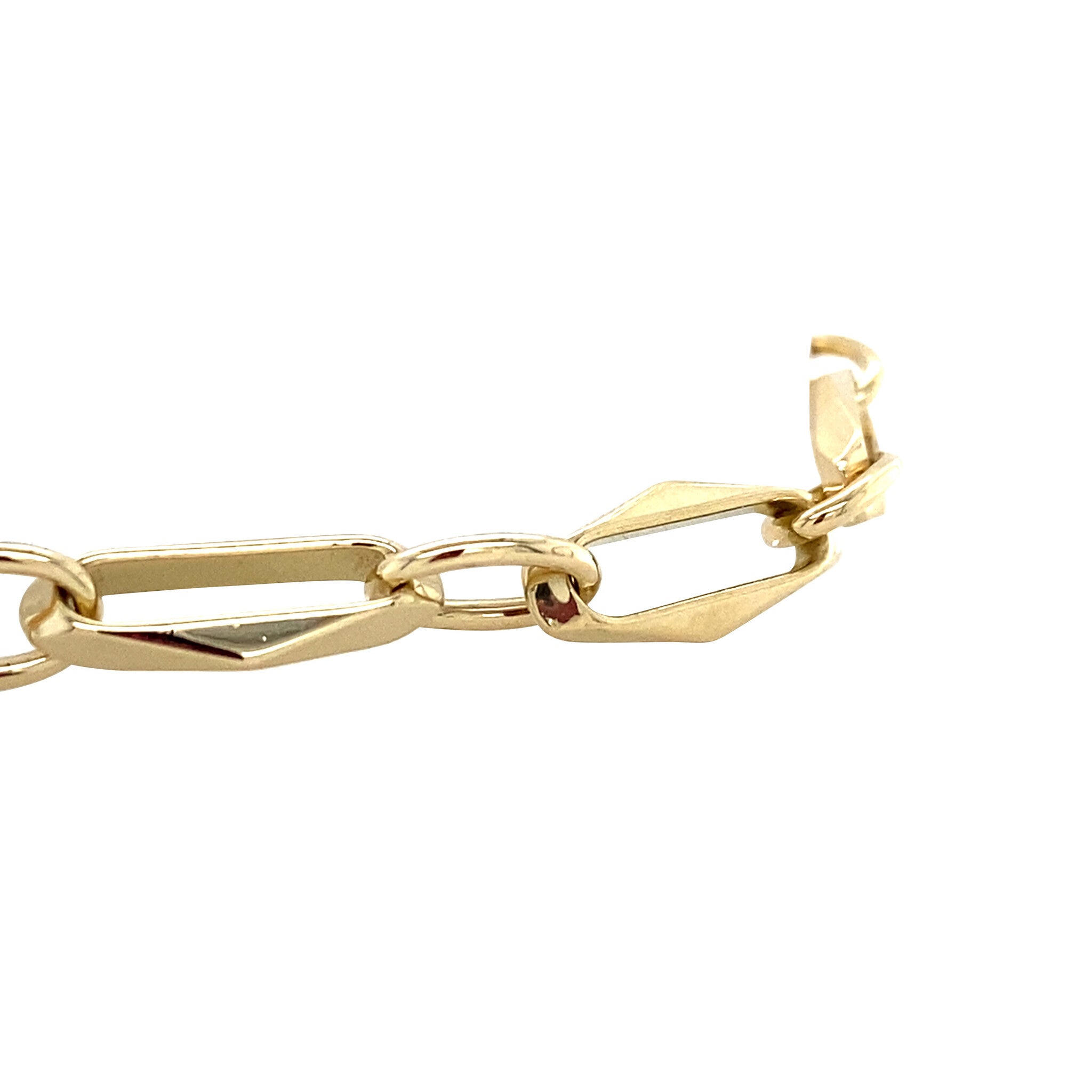 Gouden vintage closed forever armband 14 krt