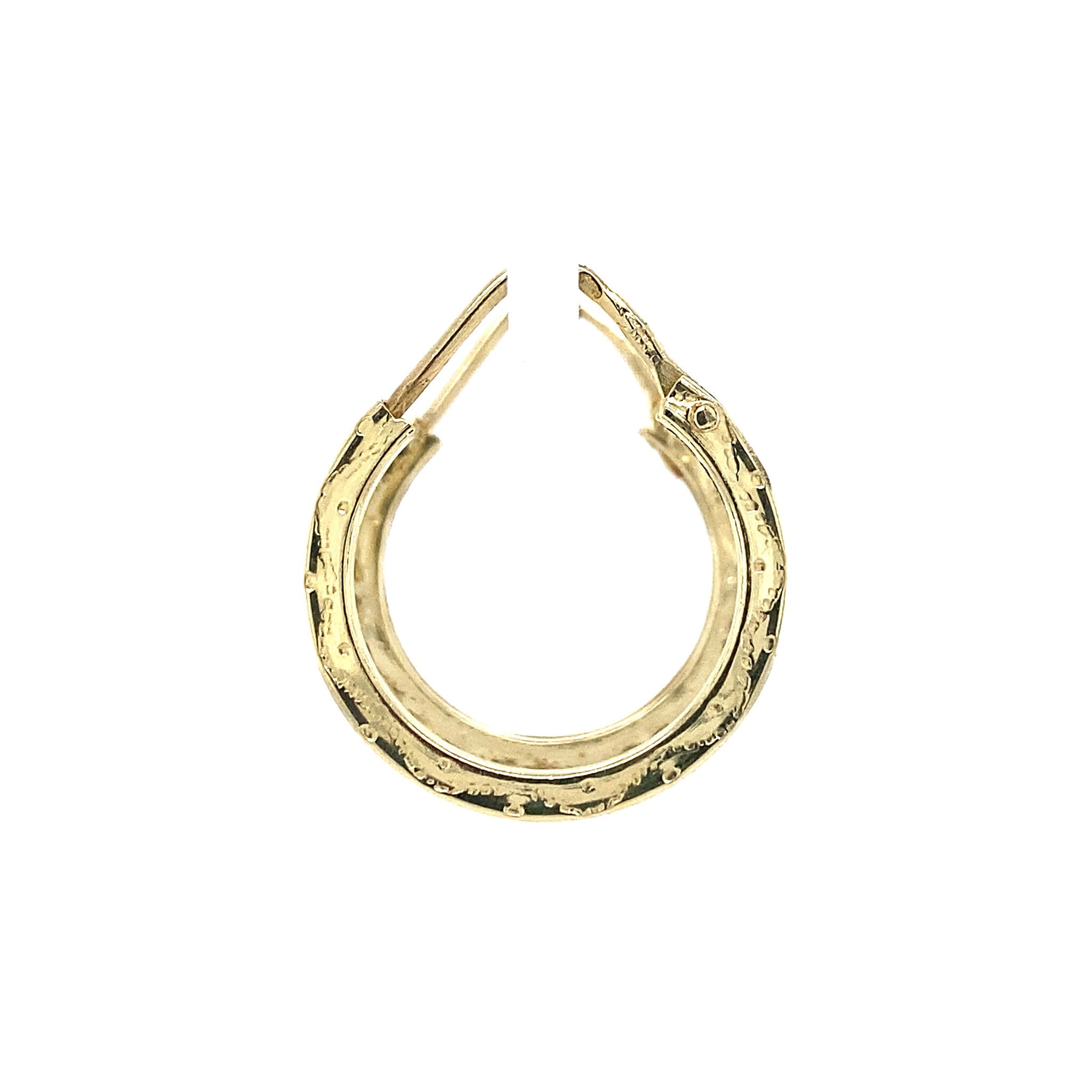 Gouden fantasie oorringen 14 krt