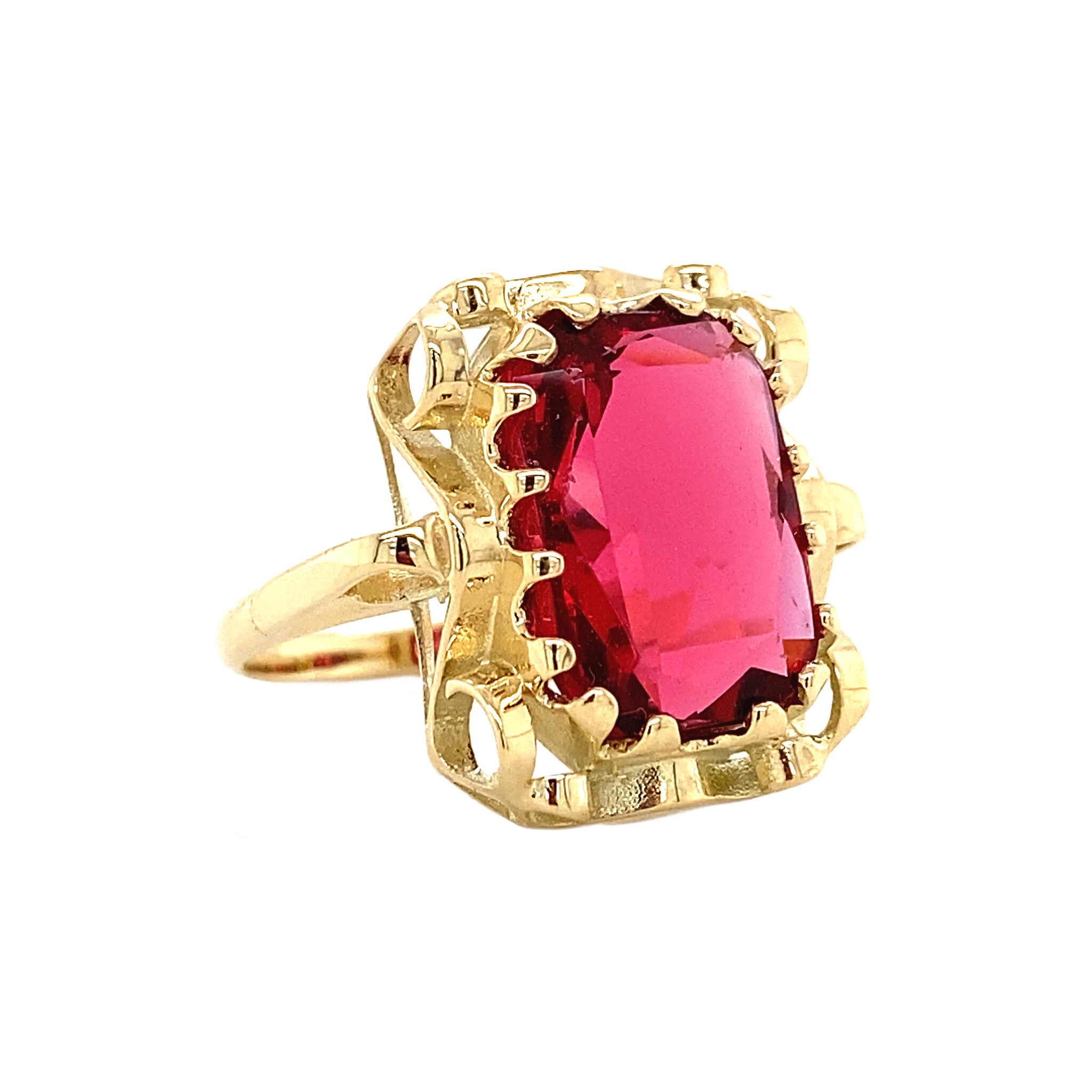 Queen's ring 14 krt - Ruby Ruby