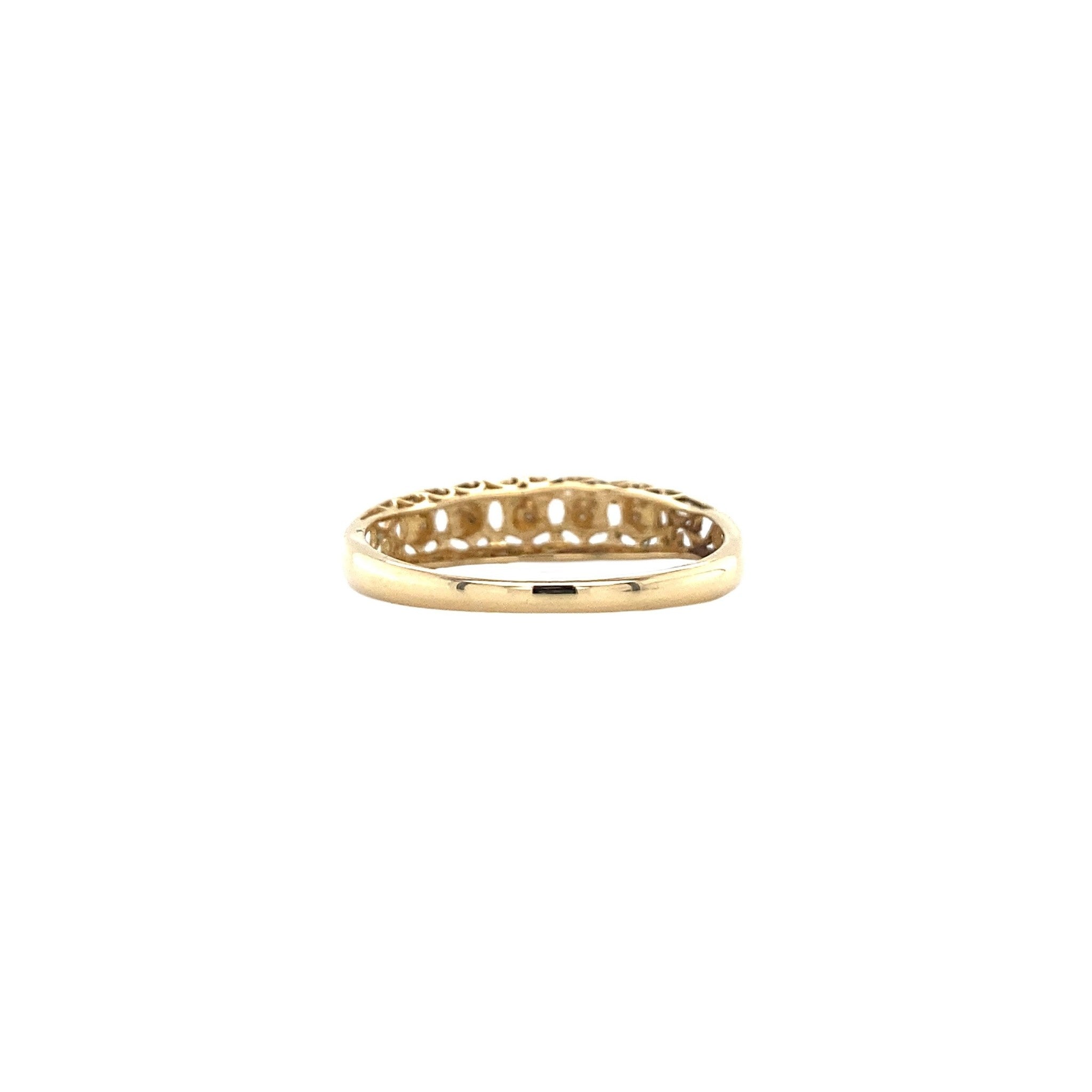 Gouden ring met diamant 18 krt