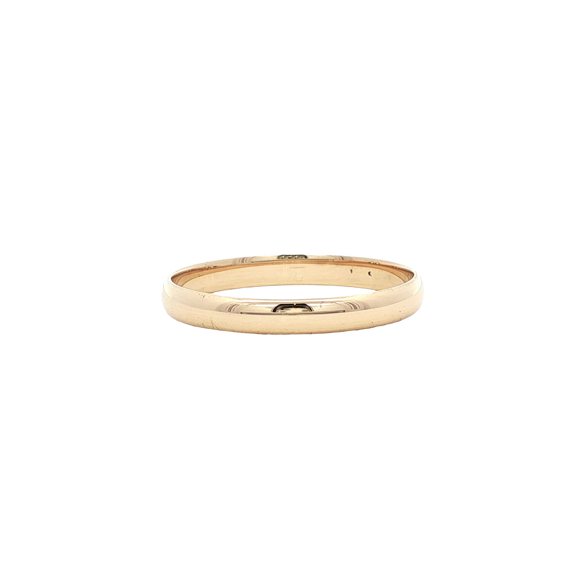 Gouden vintage gladde ring 14 kt