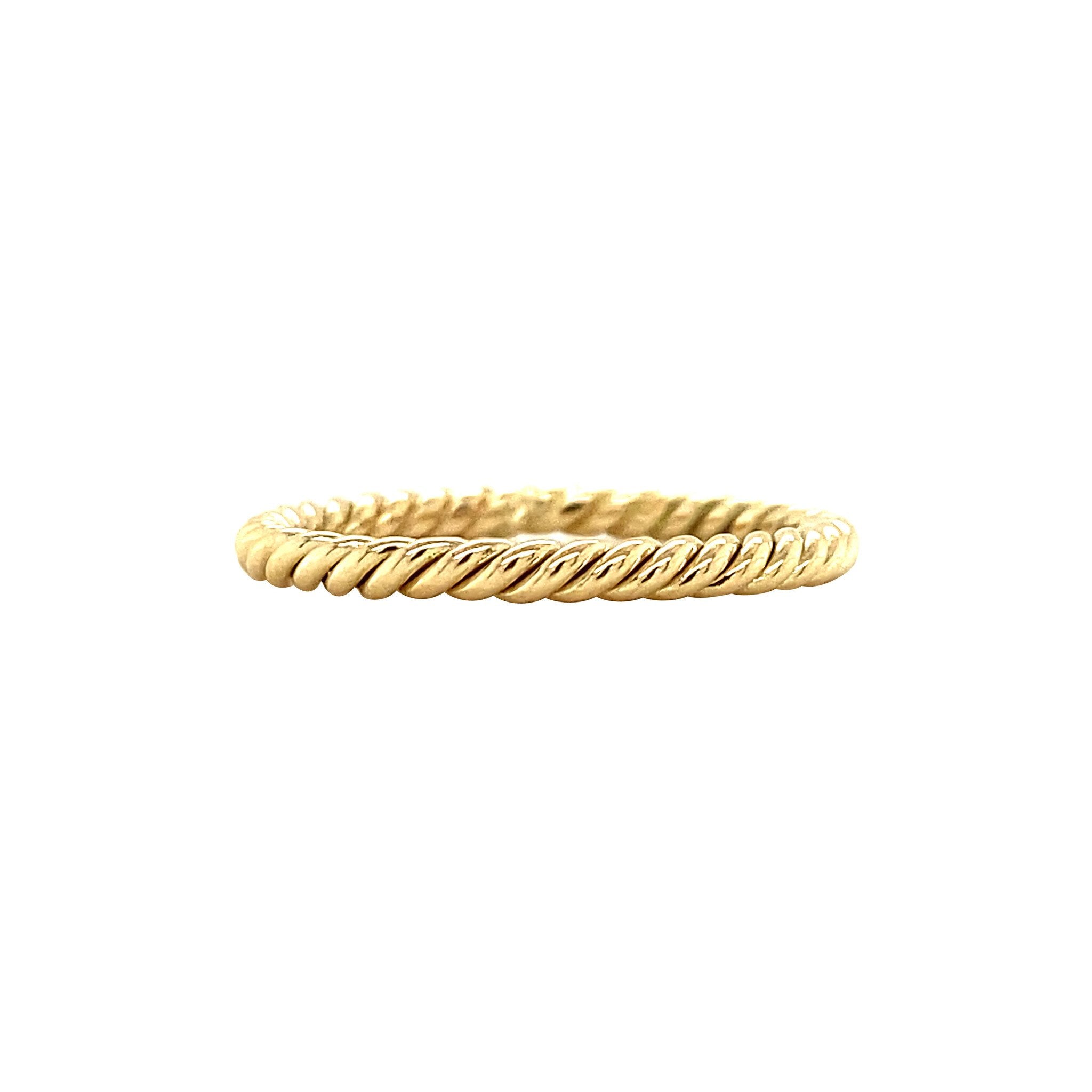 Gouden ring getordeerd 14 krt