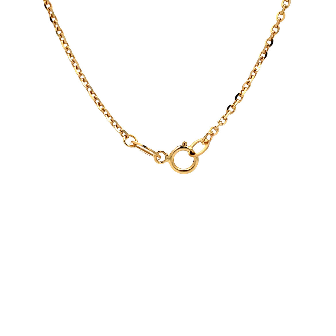 Gold vintage anchor necklace 14 kt