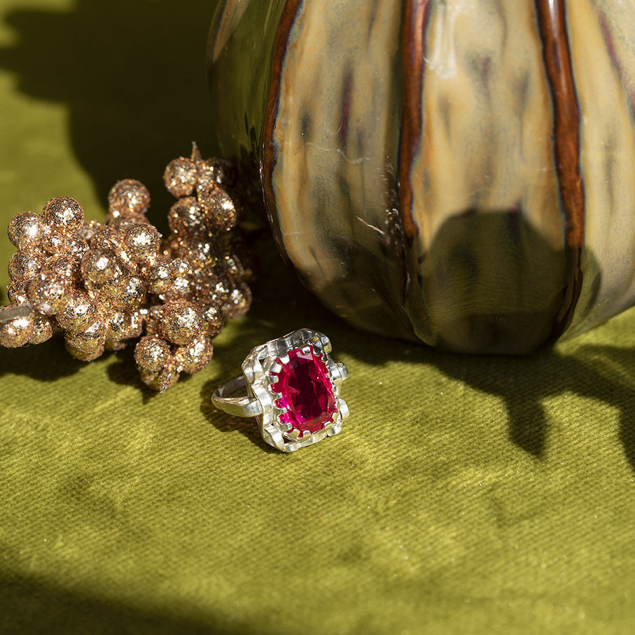 Queen's ring 925 - Ruby Ruby