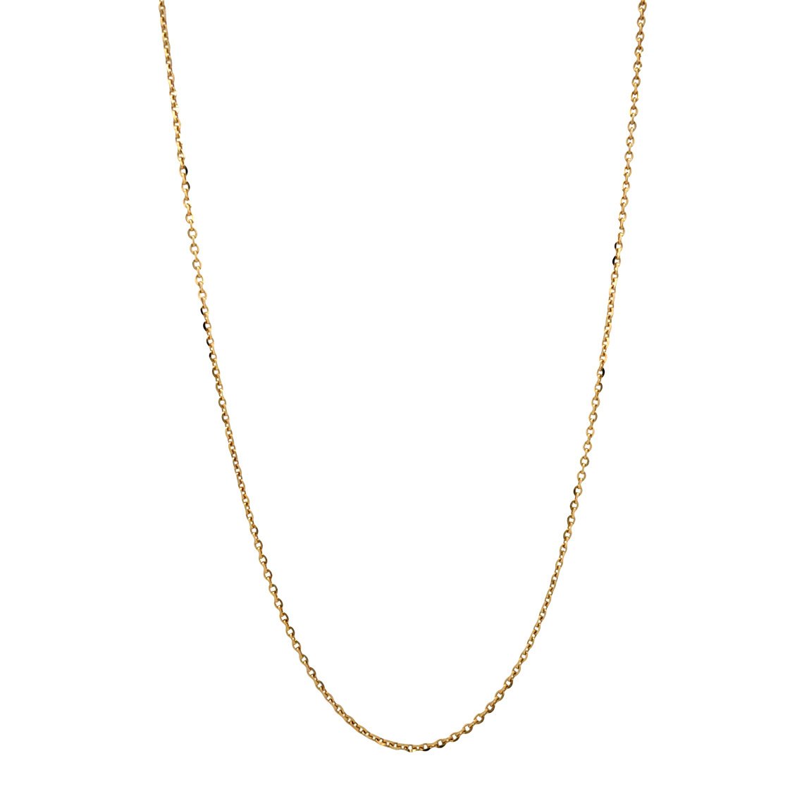 Gouden vintage anker collier 14 kt