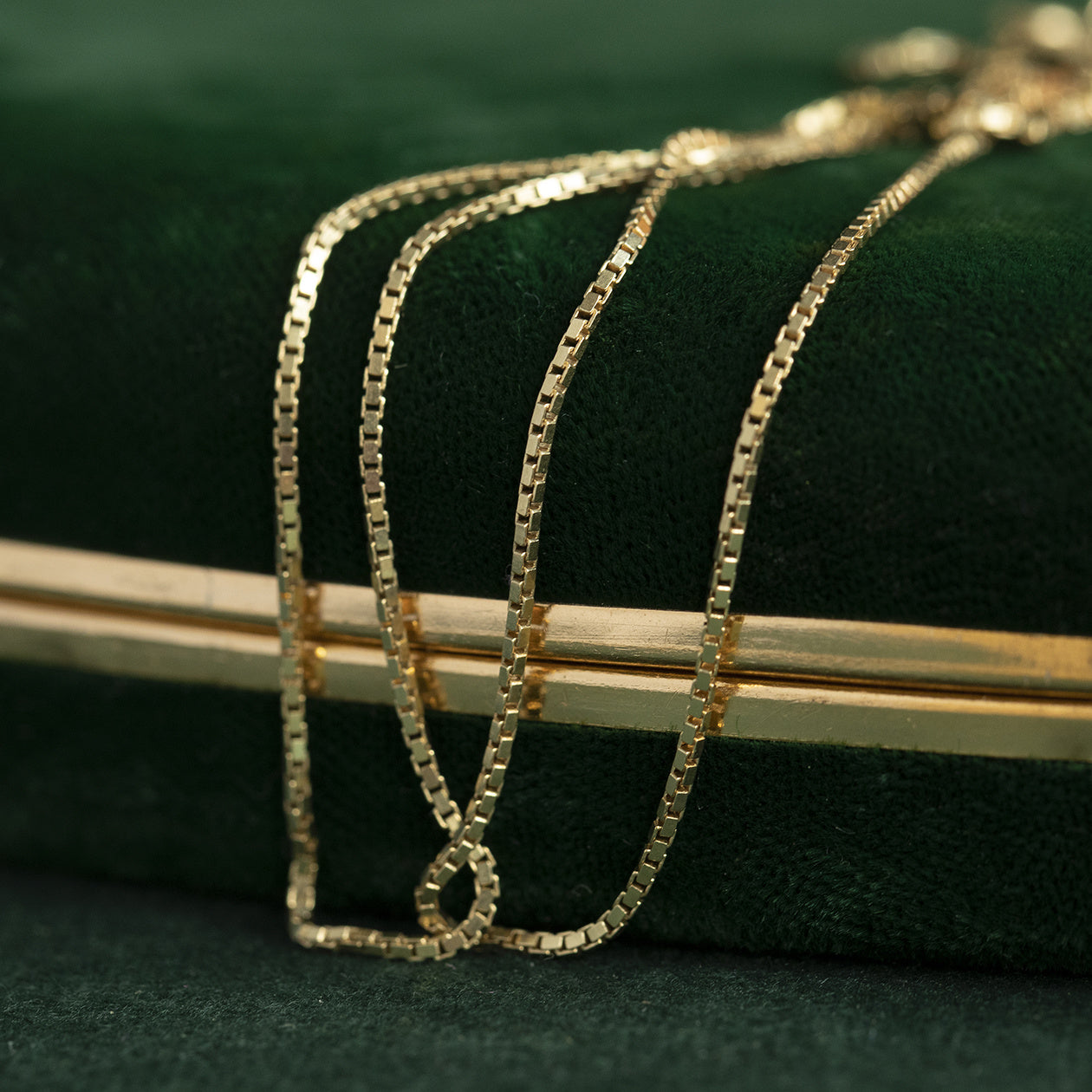 Gouden venetiaan lengtecollier 14 krt