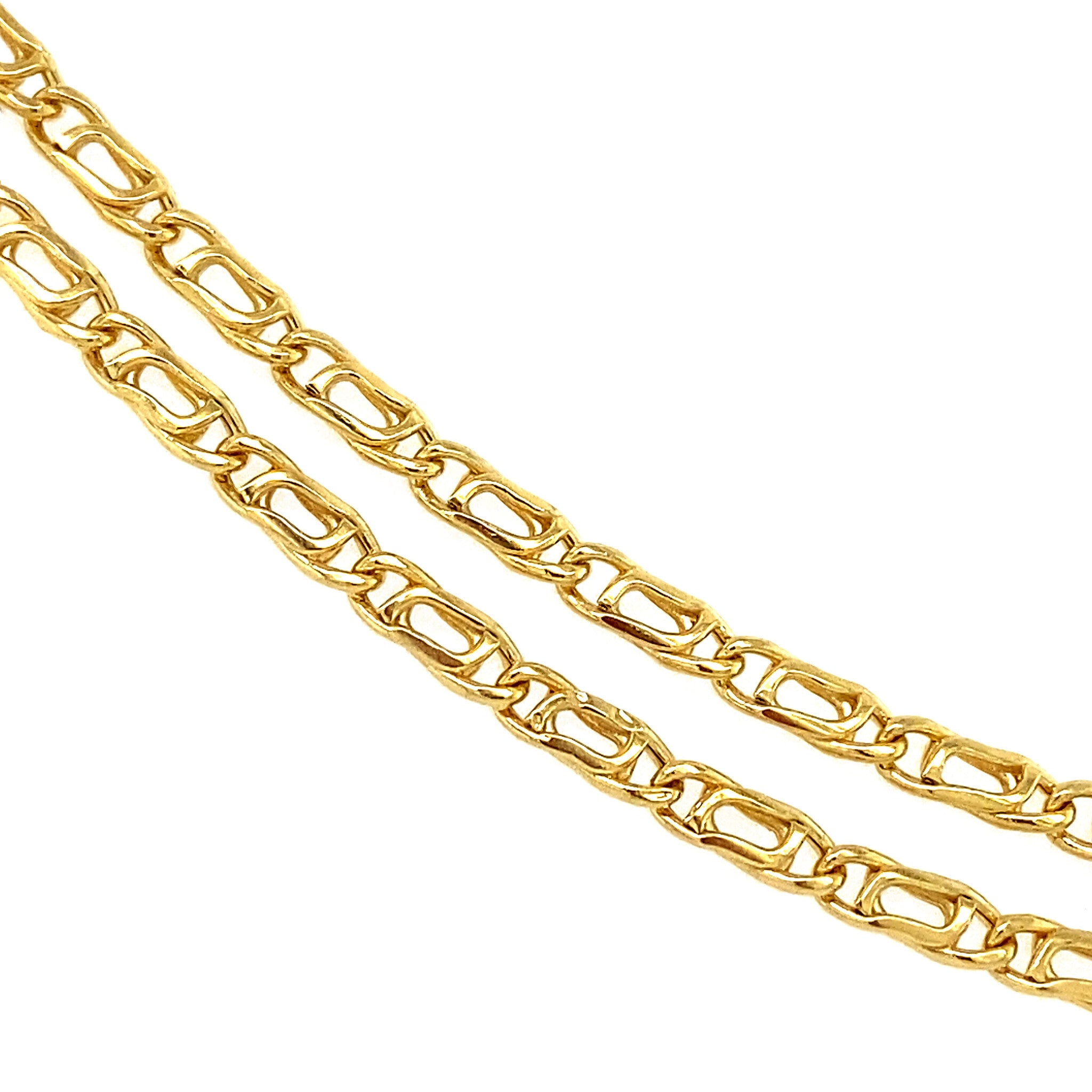 Gouden fantasie collier 14 krt