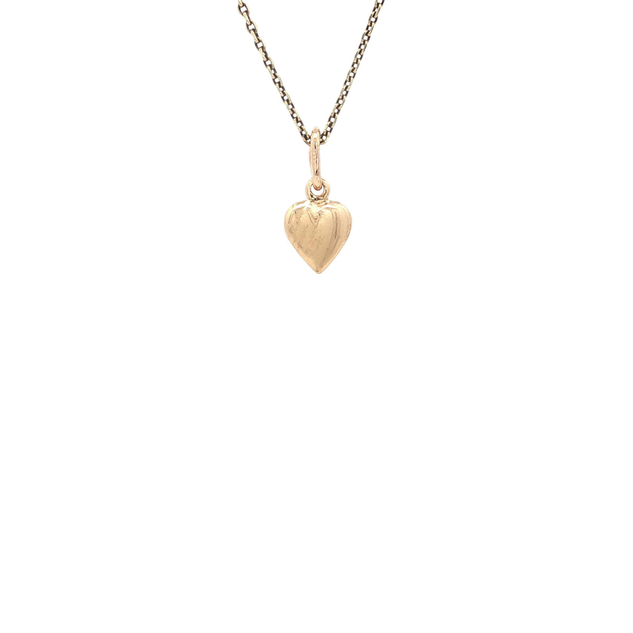 Gouden hart hanger 14 kt