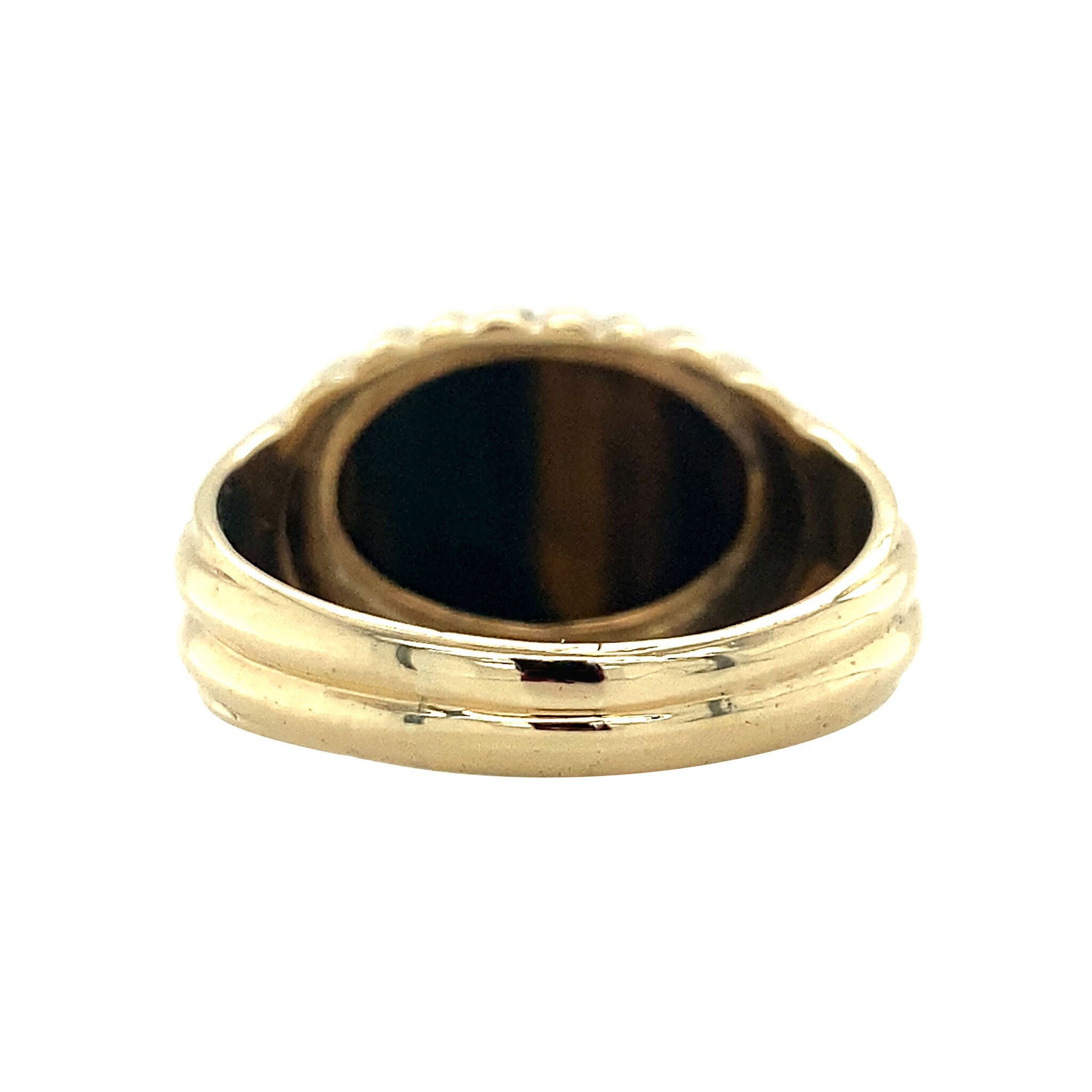 Ring met tijgeroog 9 krt