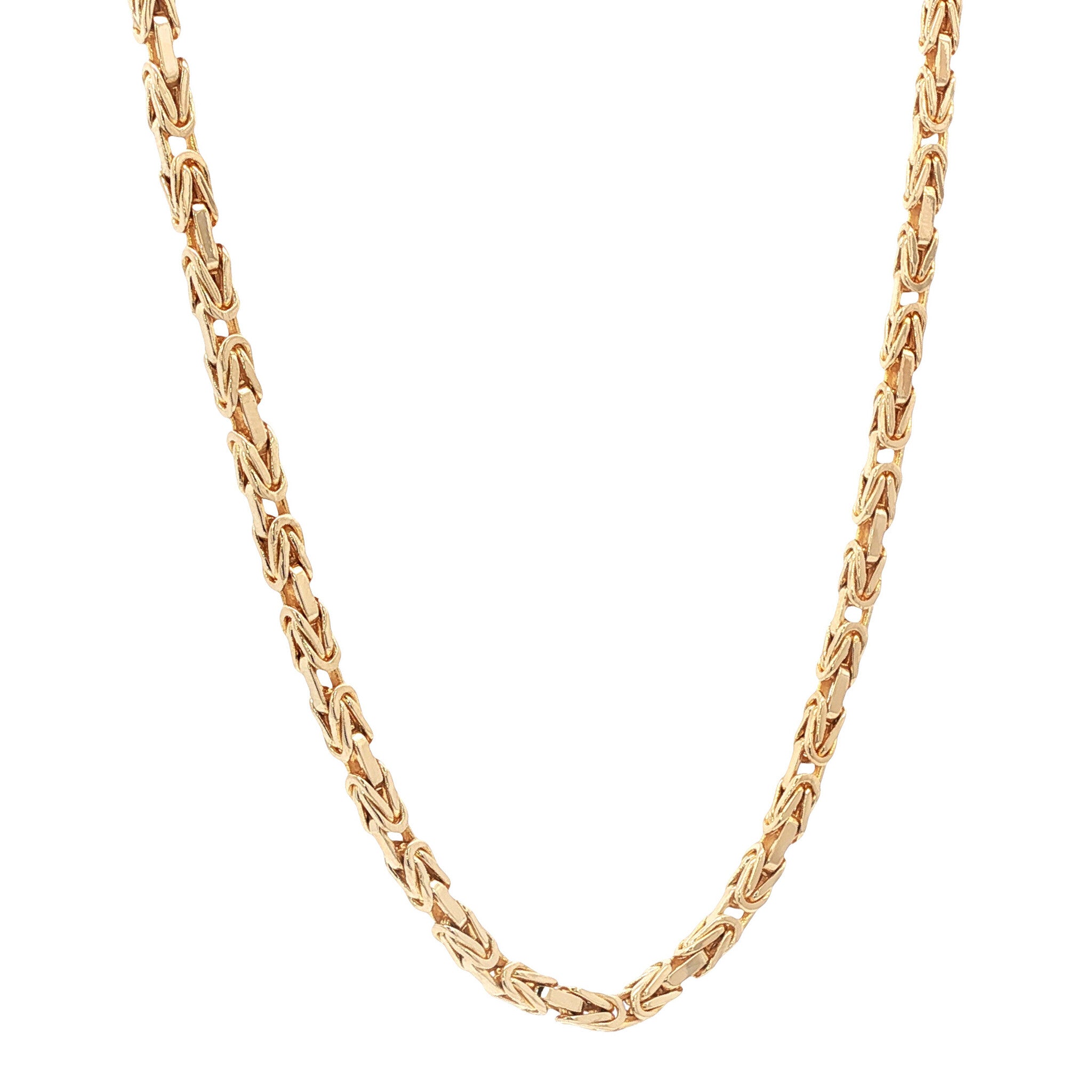 Gouden vintage koningscollier 14 kt
