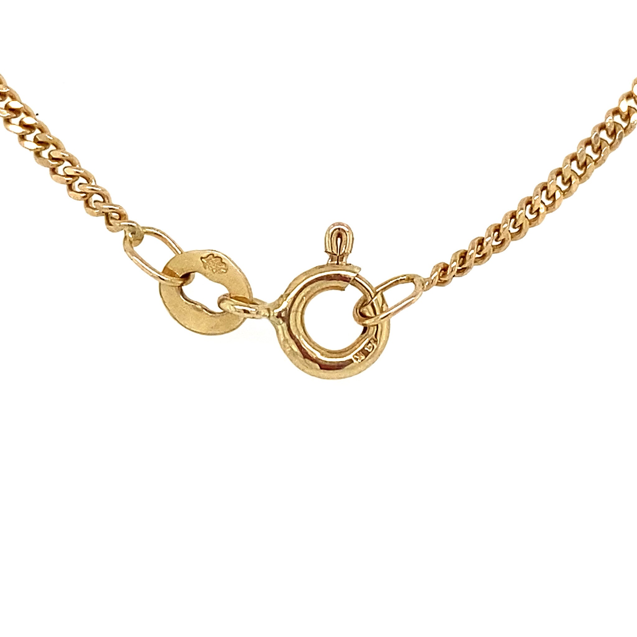 Gold length necklace gourmet 47.5 cm 14 krt