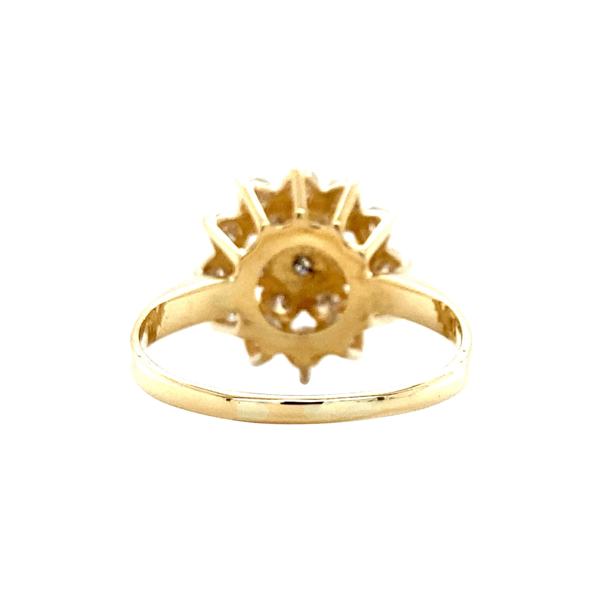 Gold vintage ring with diamond 18 krt