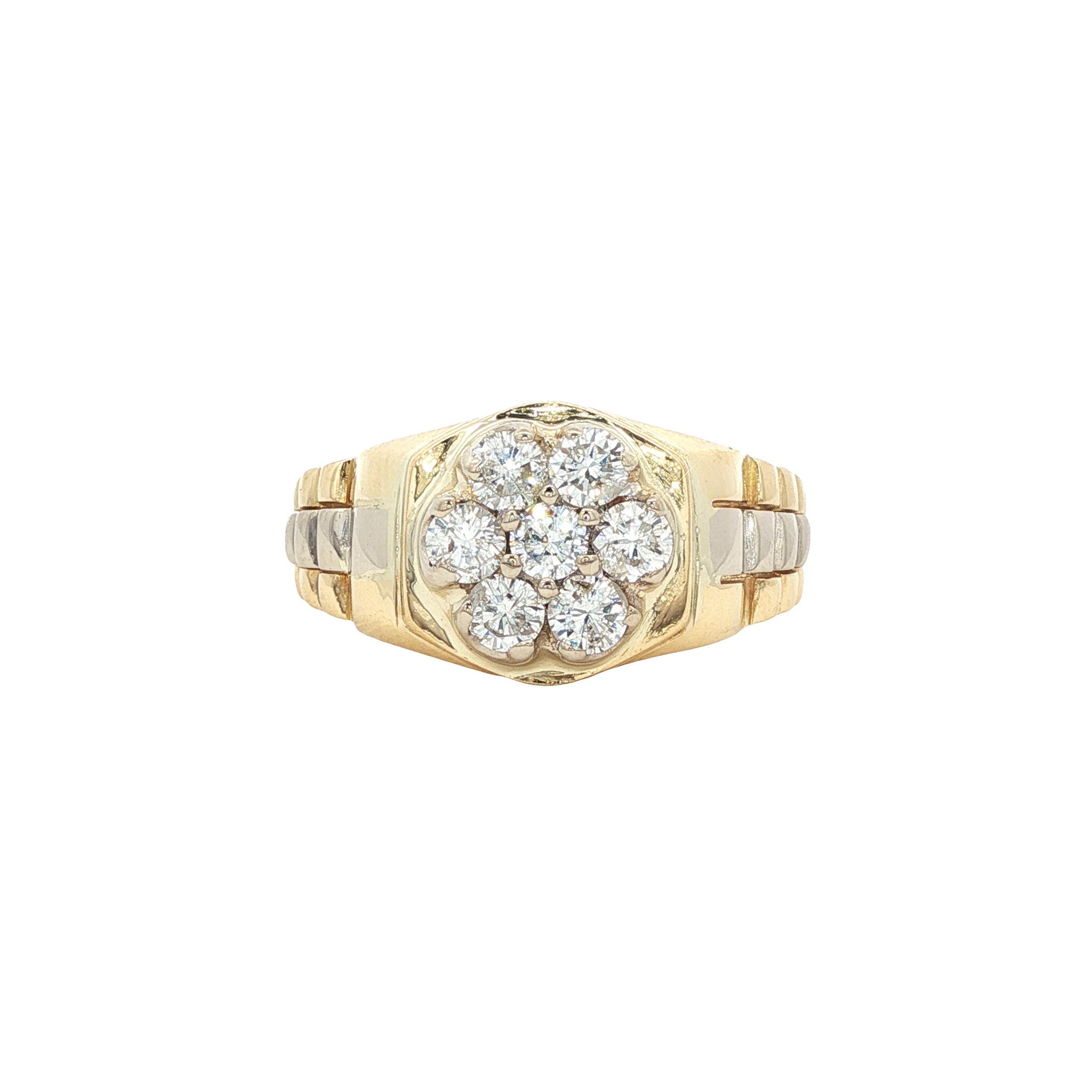 Gold ring with diamond 18 kt
