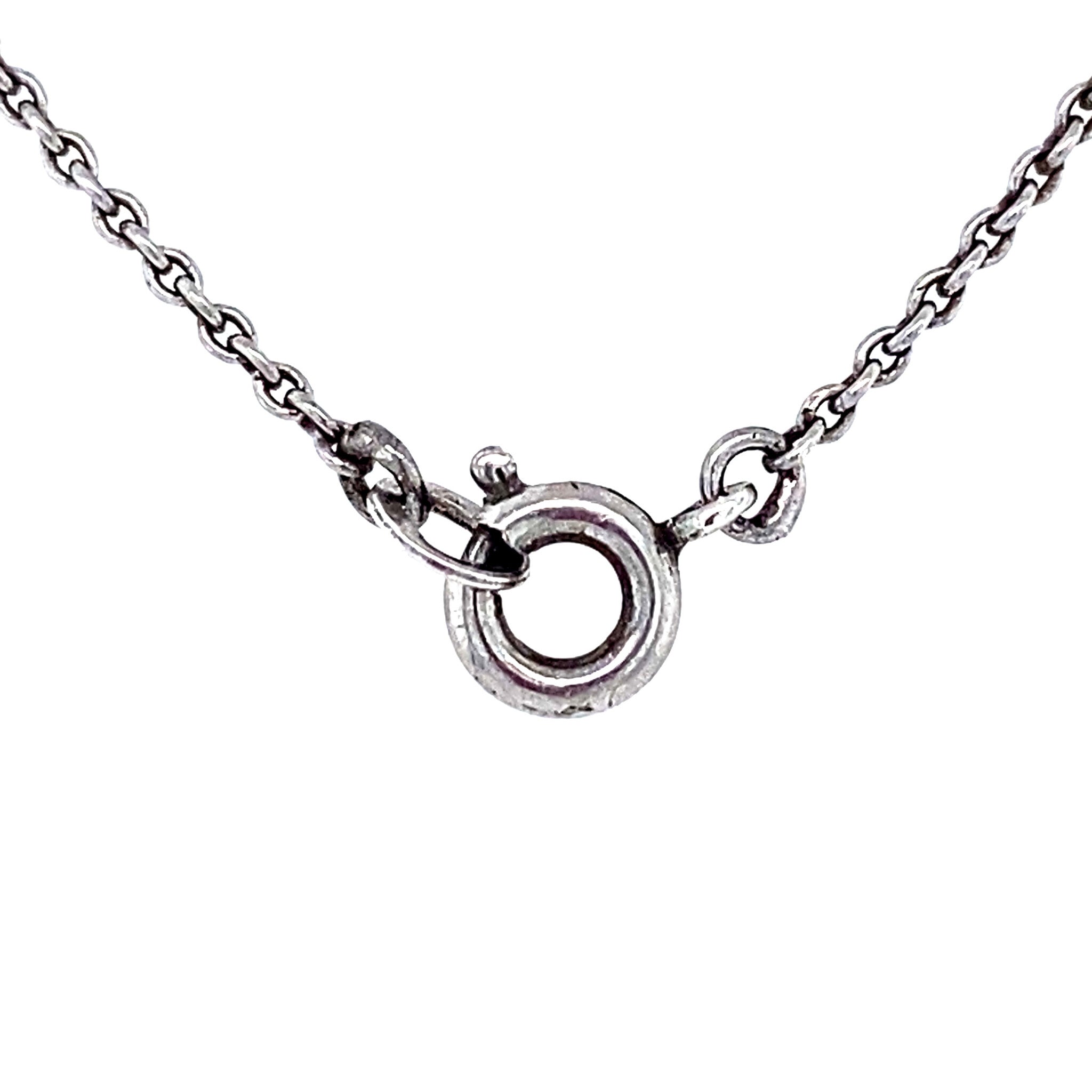 Zilveren collier met diamant hanger 835