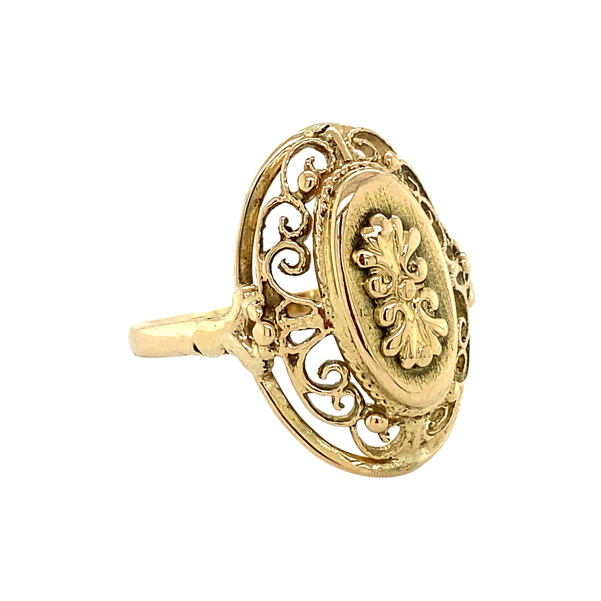 14 kt gold fantasy ring