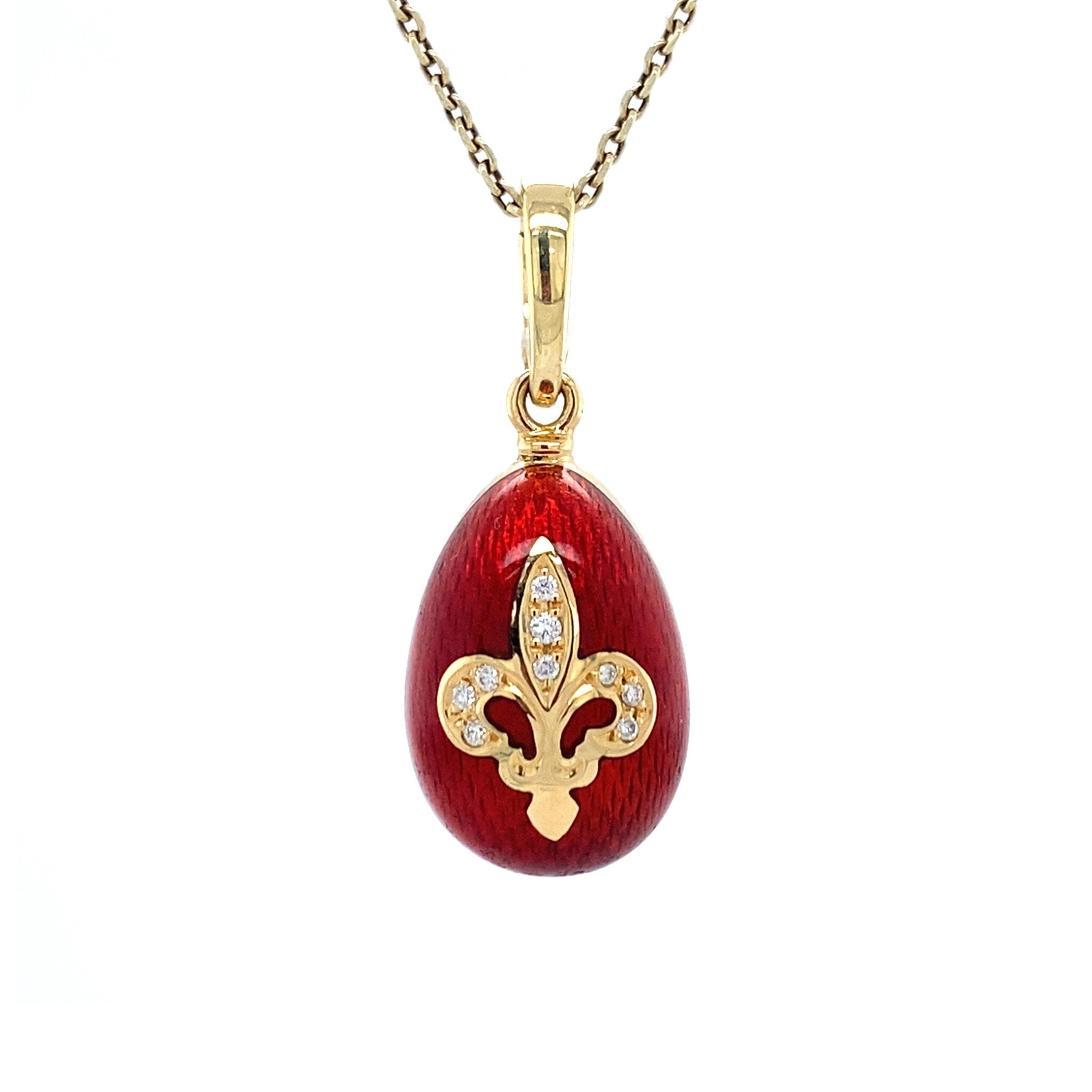 Gouden vintage Fabergé hanger 18 kt