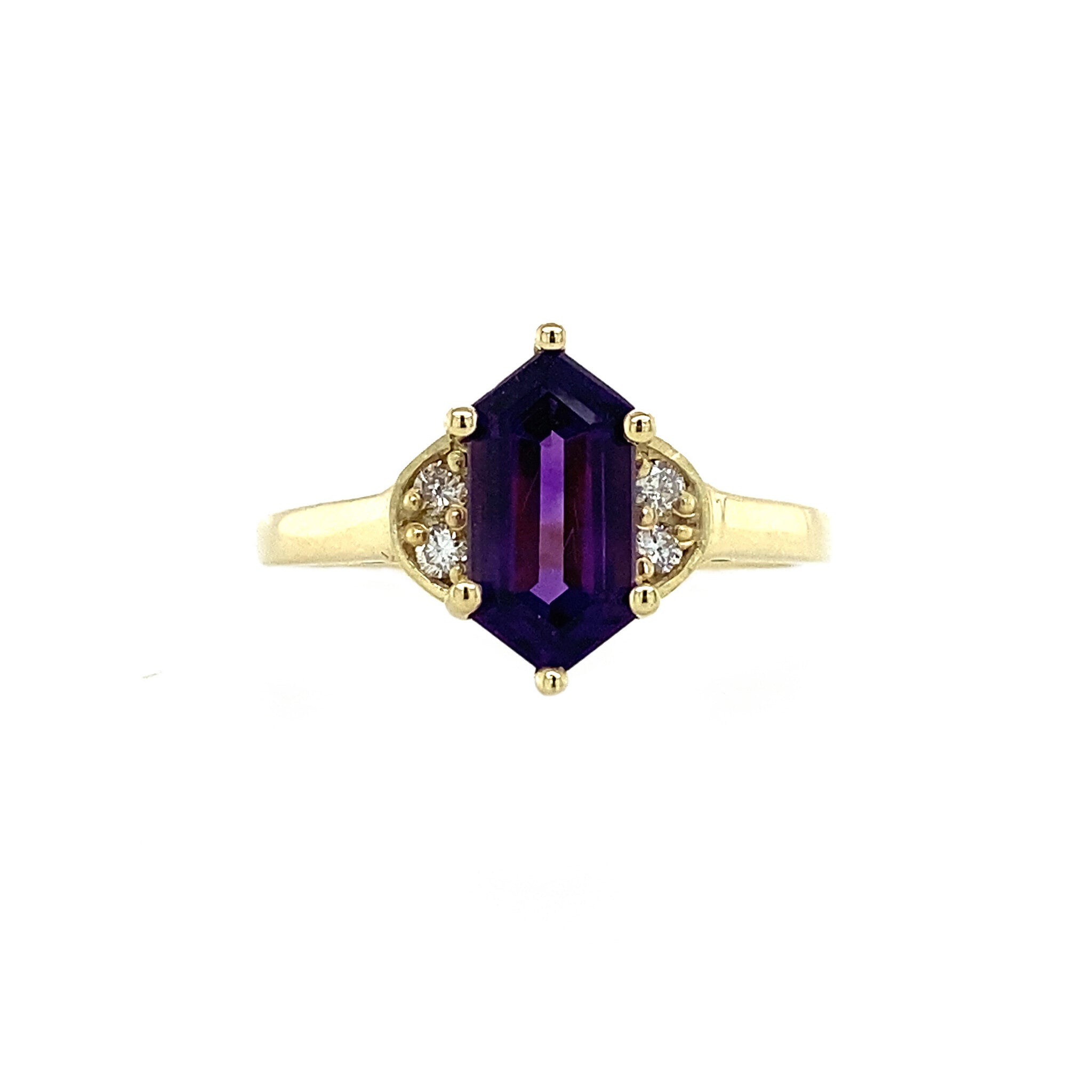 Brigitte ring 14 krt - Violet