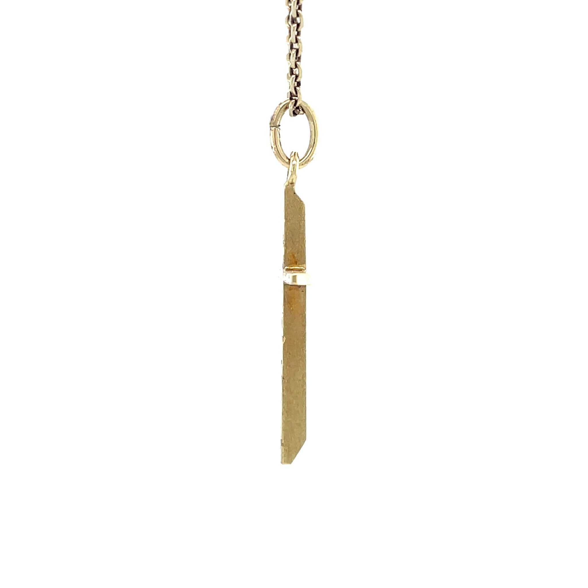 Vintage gold cross pendant, 14 kt