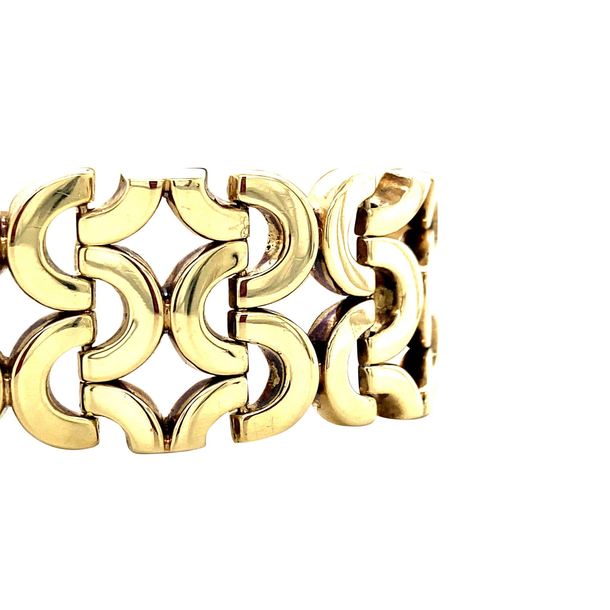 Vintage golden vintage fantasy bracelet 14 kt