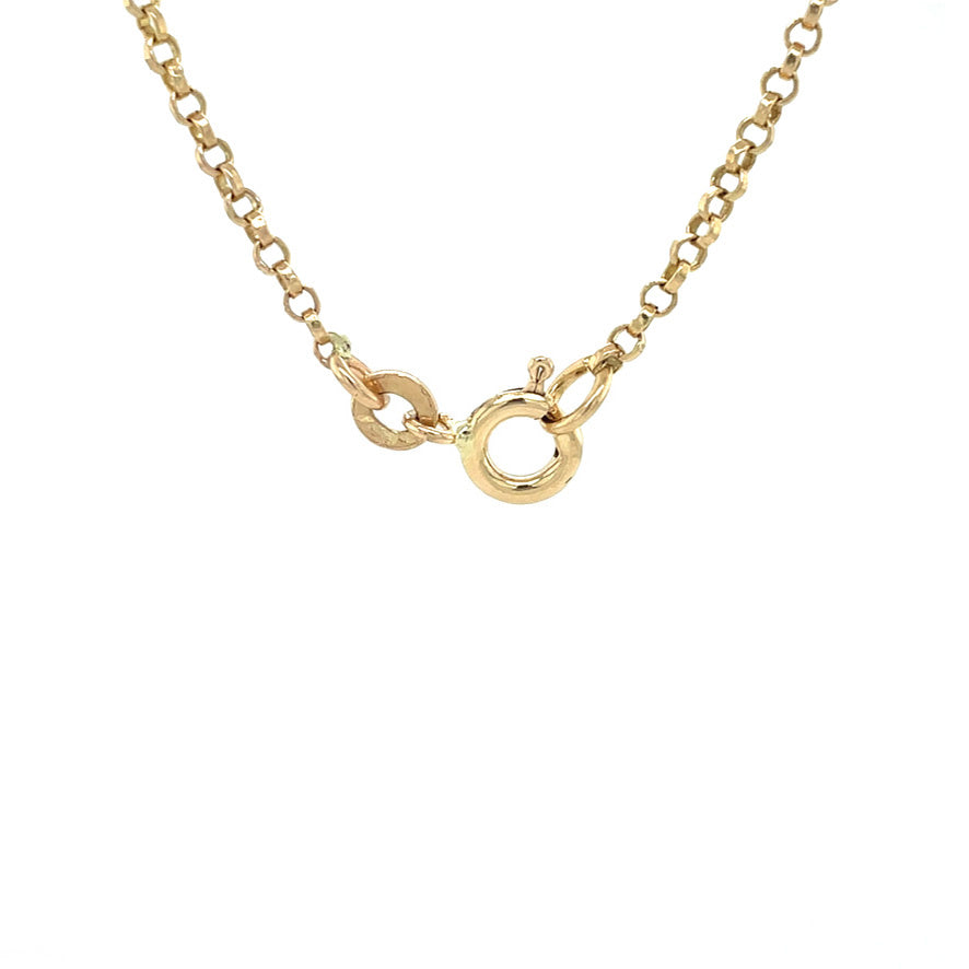 Gouden vintage jasseron collier 14 kt