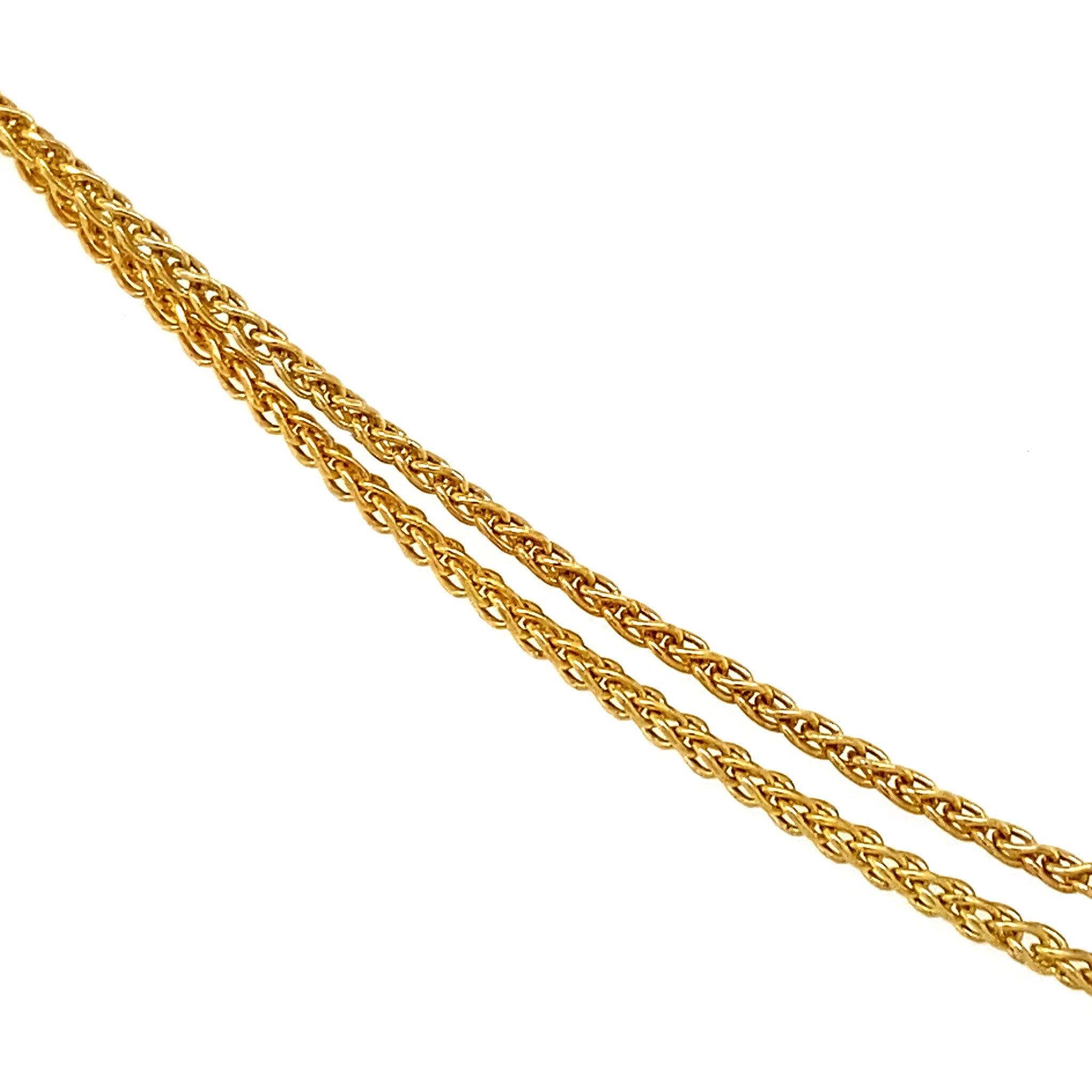 Collier met diamant en amethist hanger 12 krt