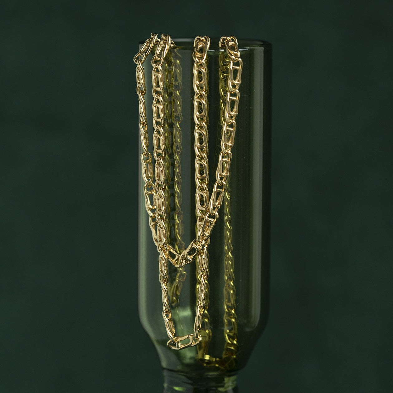 Gouden fantasie collier 14 krt