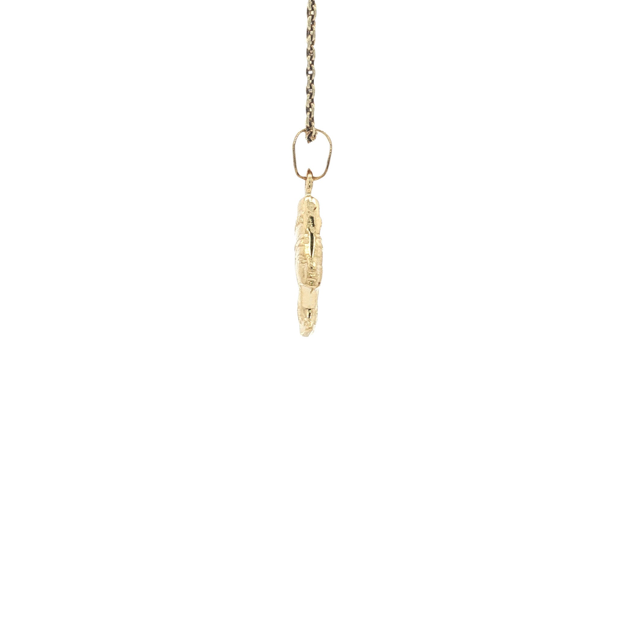 Gouden vintage Nefertiti hanger 18 kt