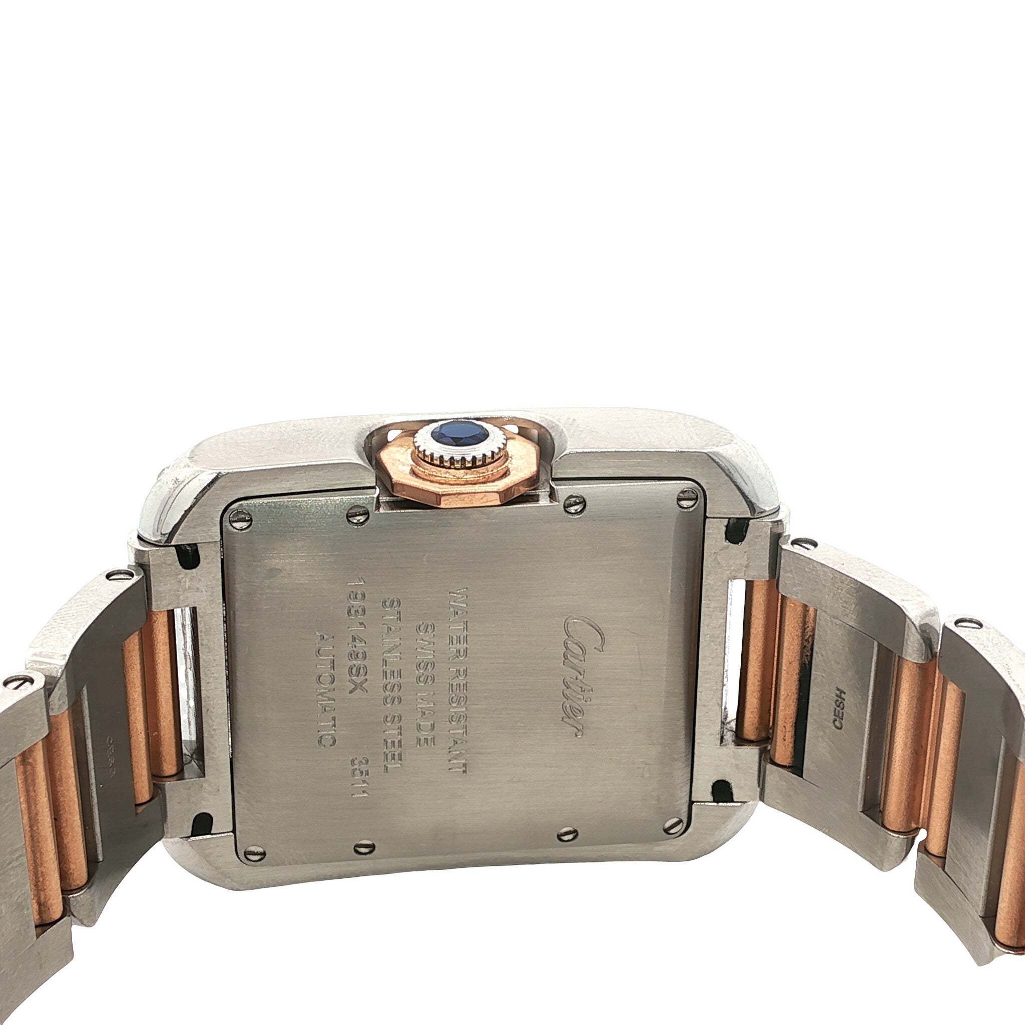 Vintage Cartier Tank Anglaise watch 18 kt