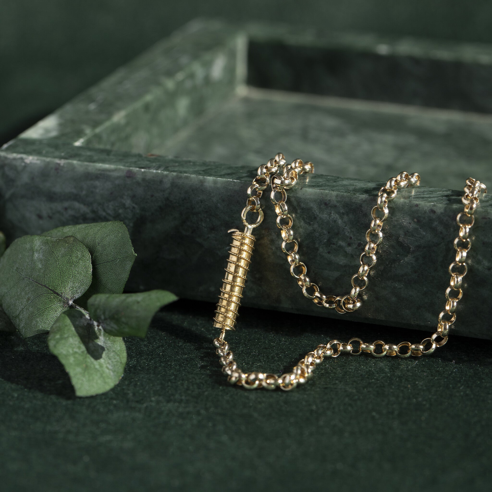 Gouden jasseron collier 14 krt