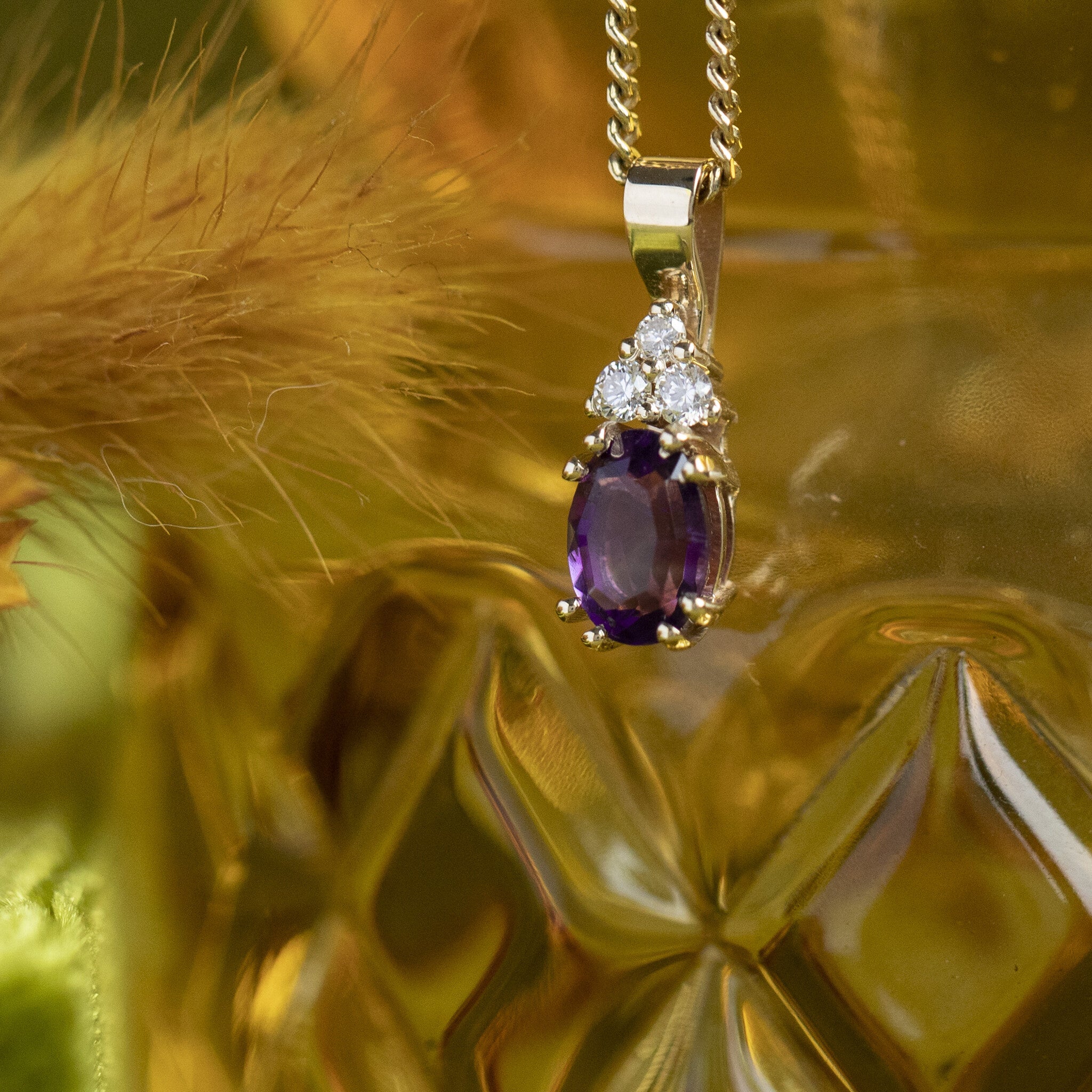 Audrey hanger 14 krt - Violet