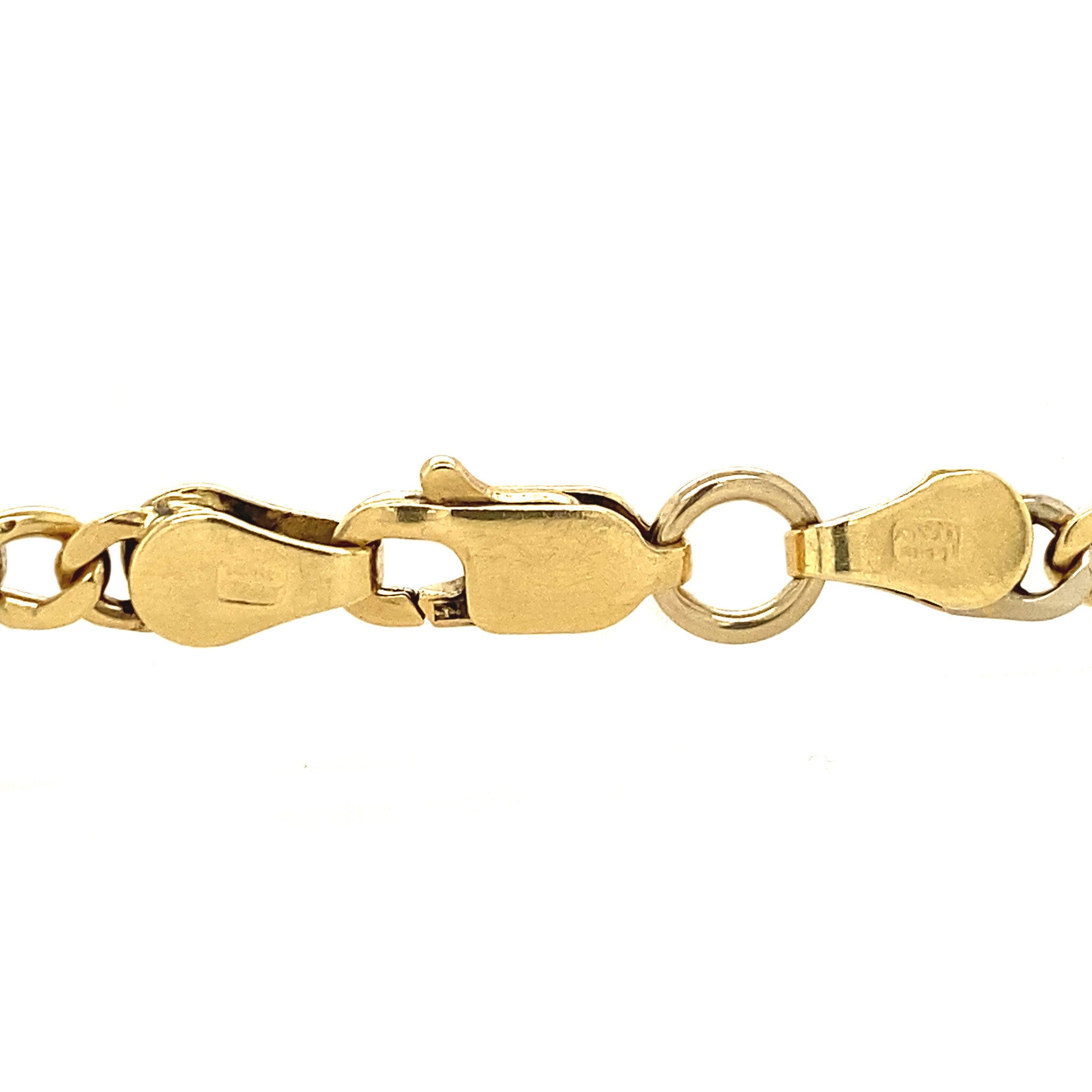 Vintage gouden fantasie armband 14 krt