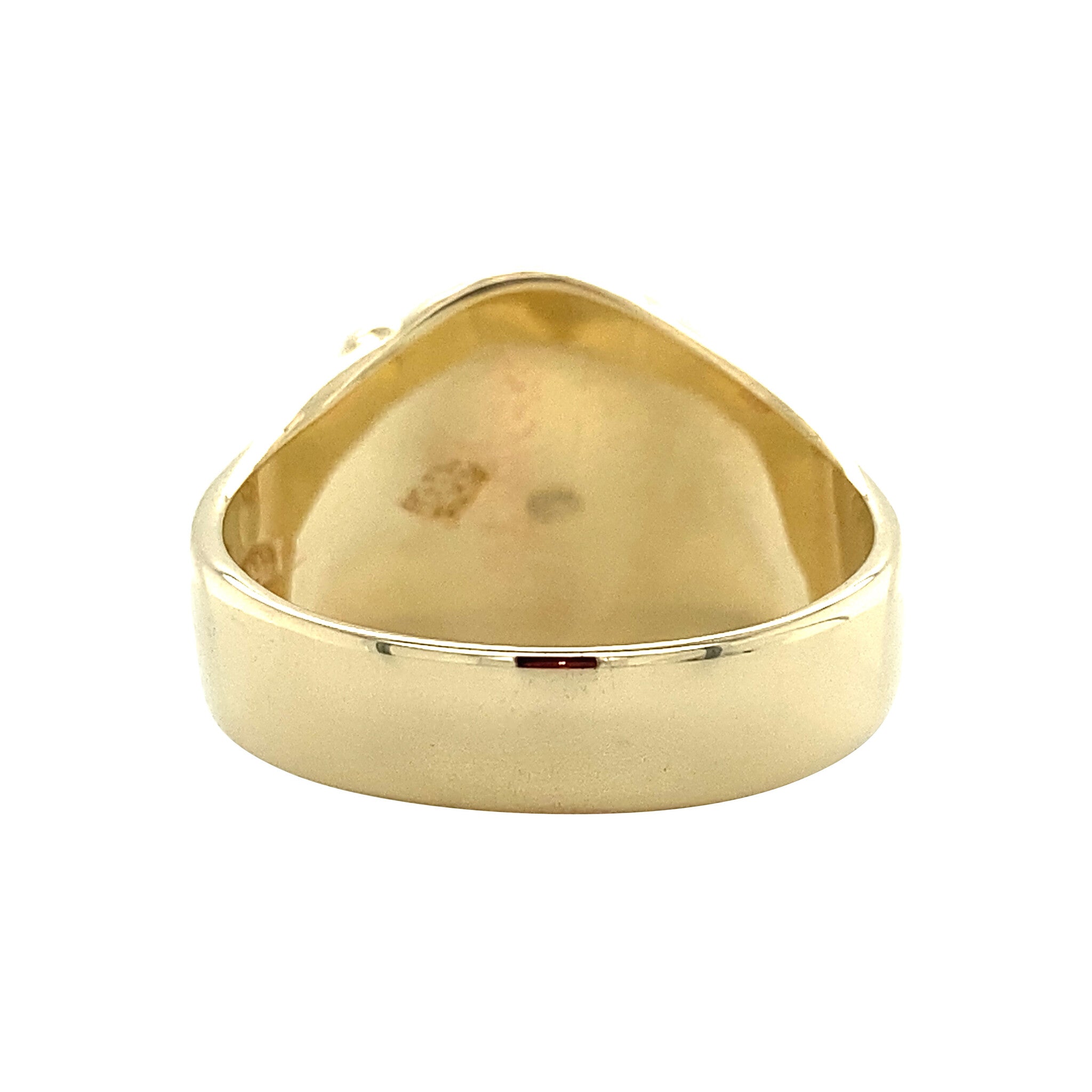 14 kt gold ring with ruby