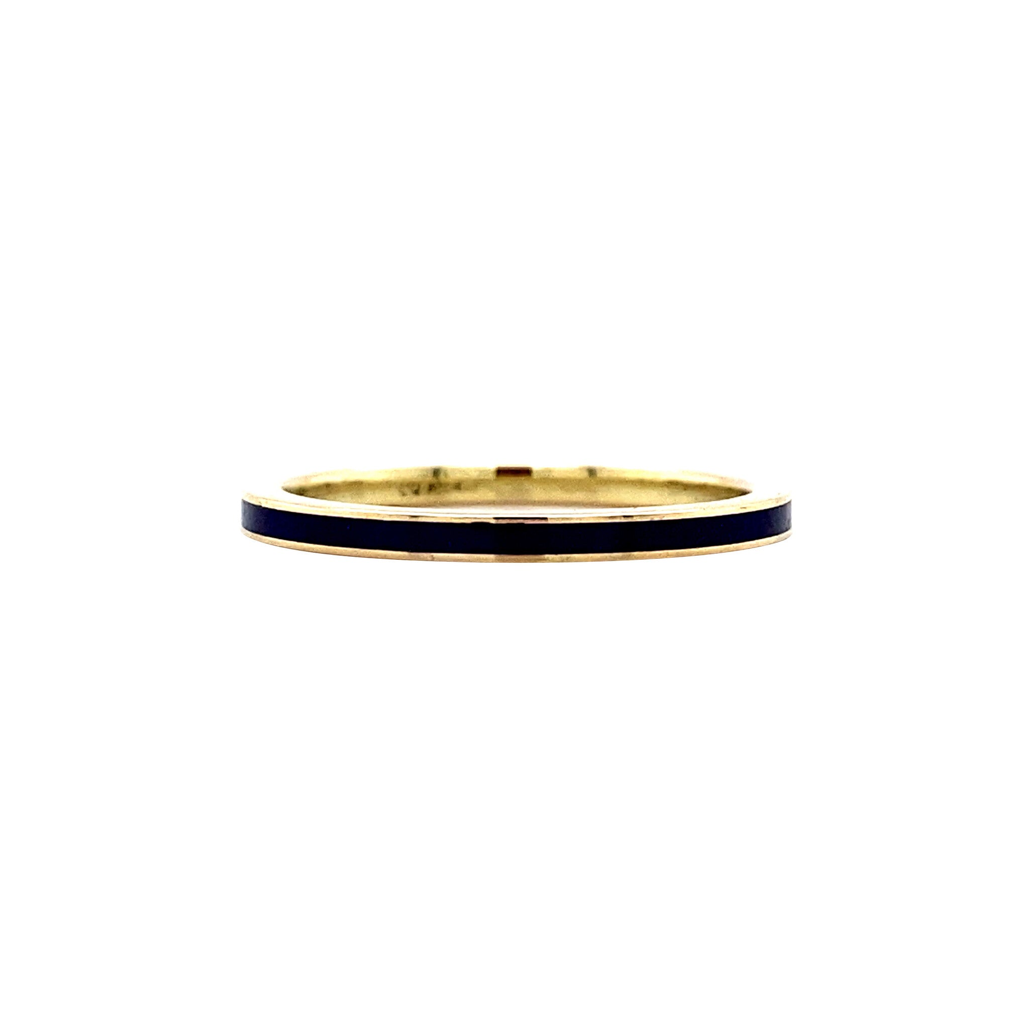Gold ring with enamel 14 kt