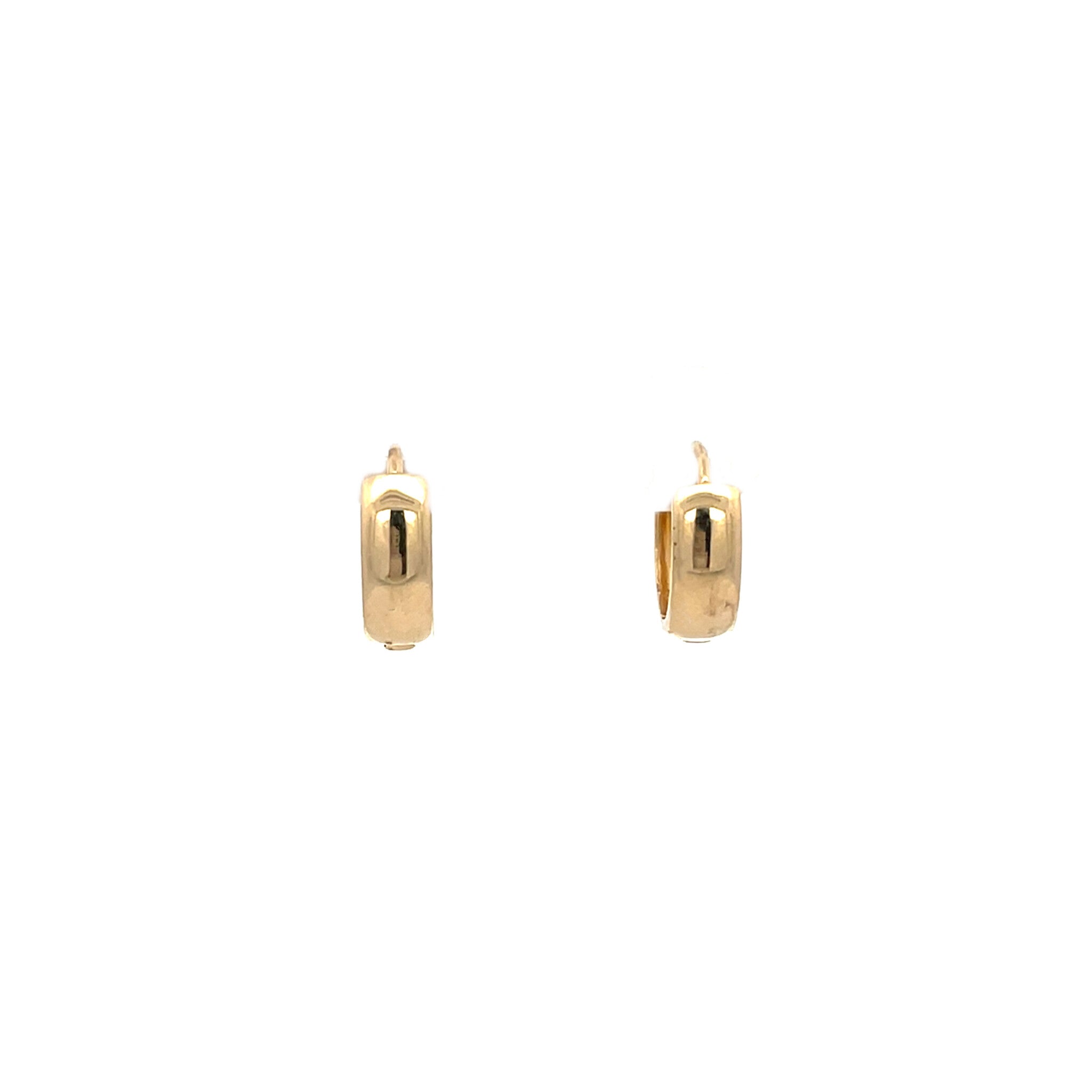 Gold vintage smooth creoles 14 kt