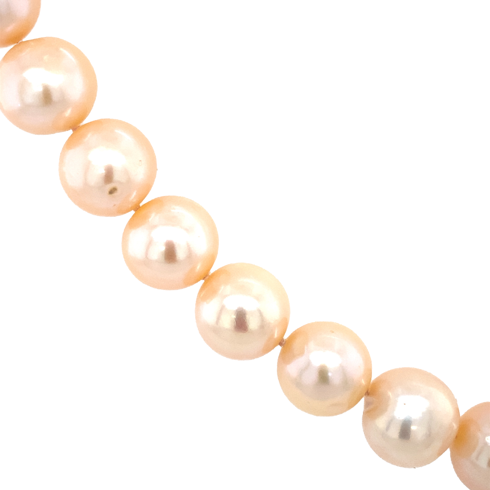 Schoeffel parel collier met diamant 18 krt