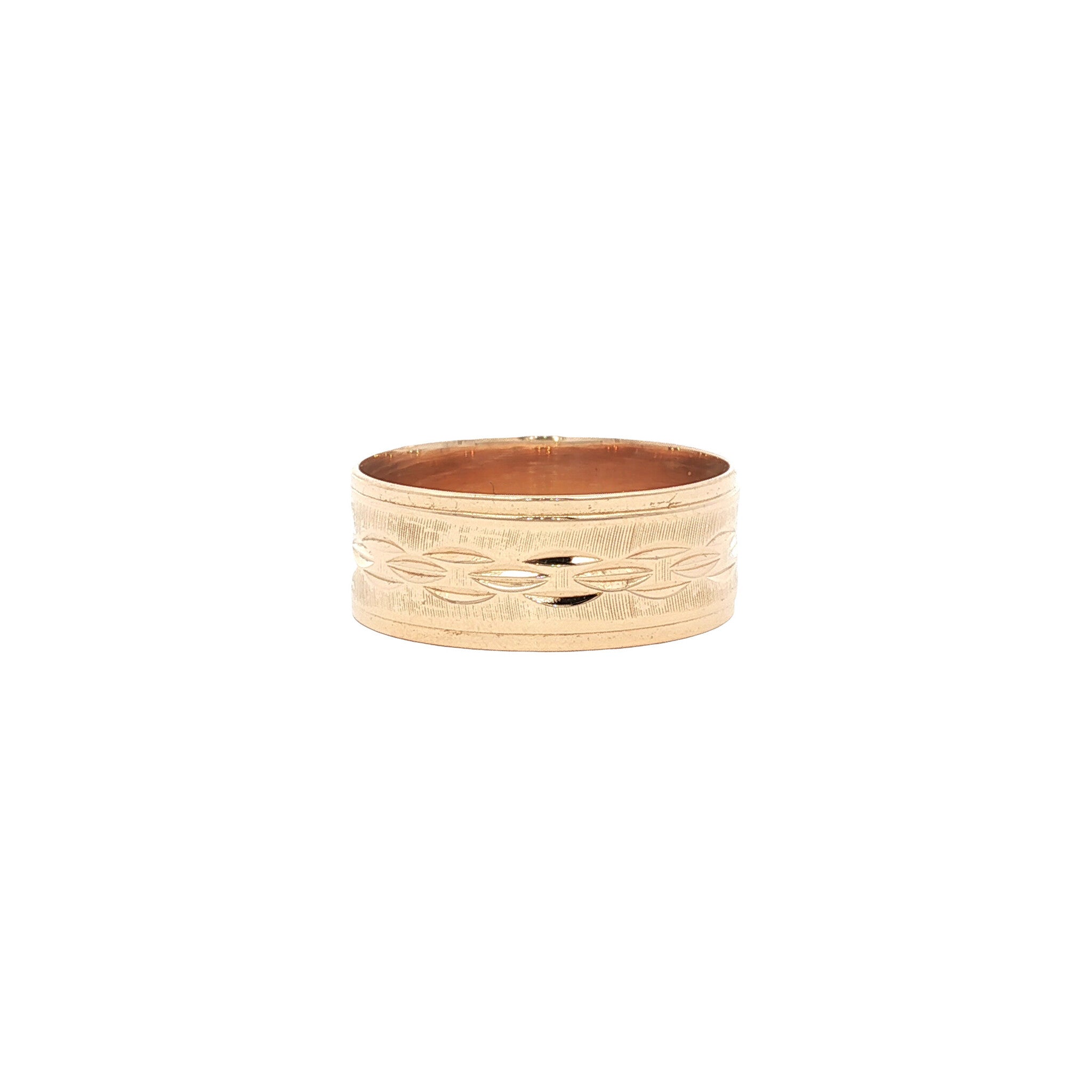 Vintage gold ornate ring 18 kt