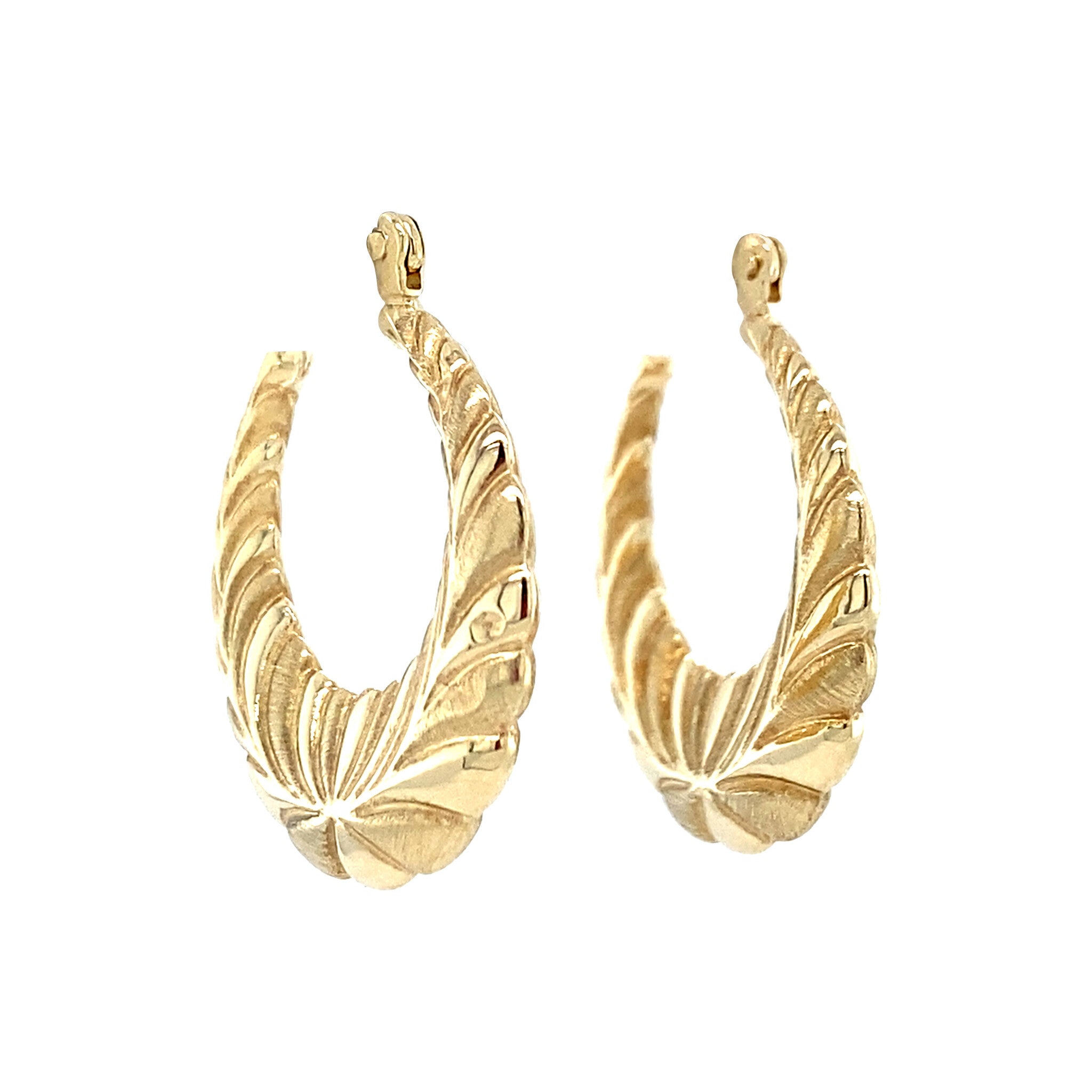 14 kt gold fantasy earrings