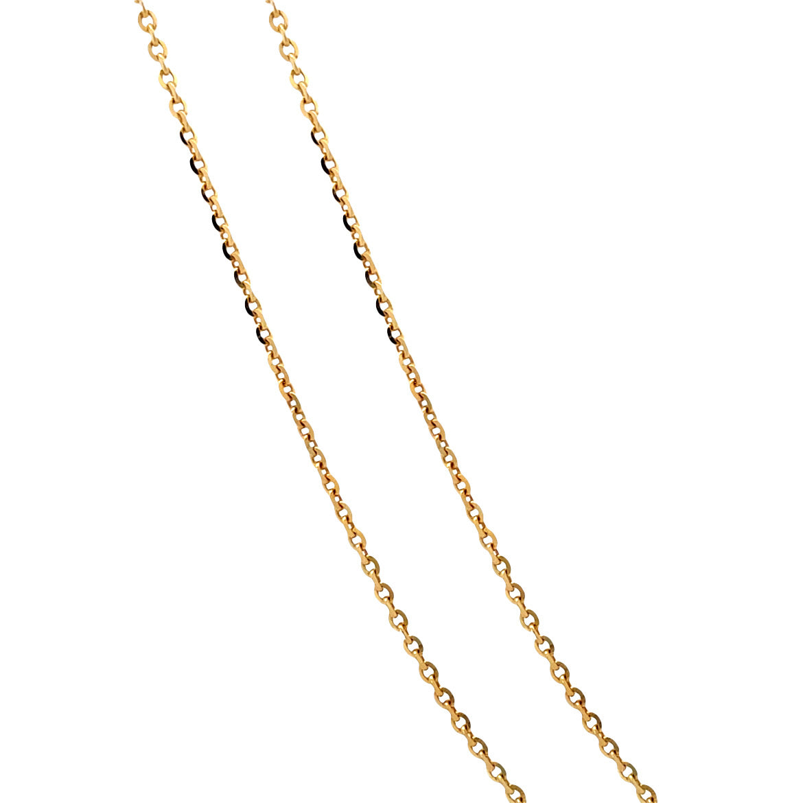 Gold vintage anchor necklace 14 kt