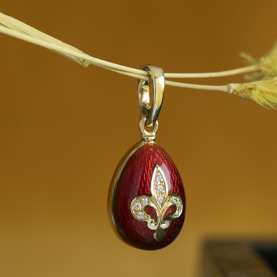 Gouden vintage Fabergé hanger 18 kt