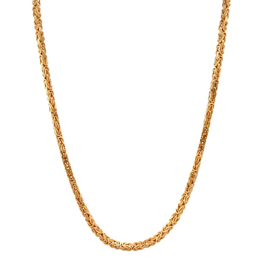 Gouden vintage konings collier 18 krt