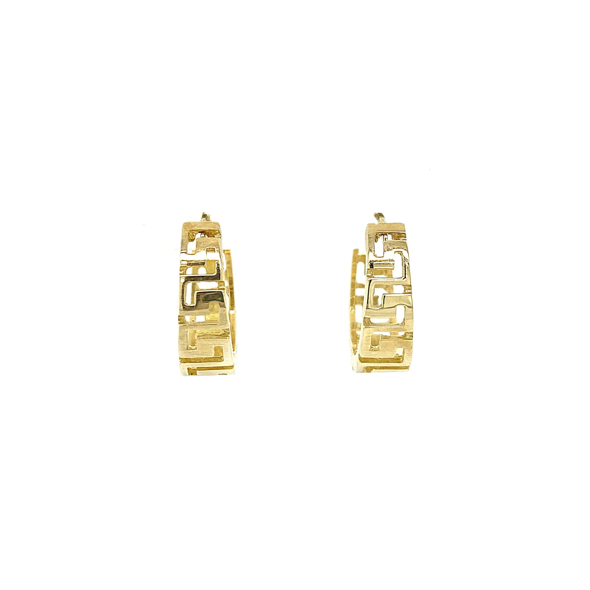 Gouden fantasie oorringen 14 krt