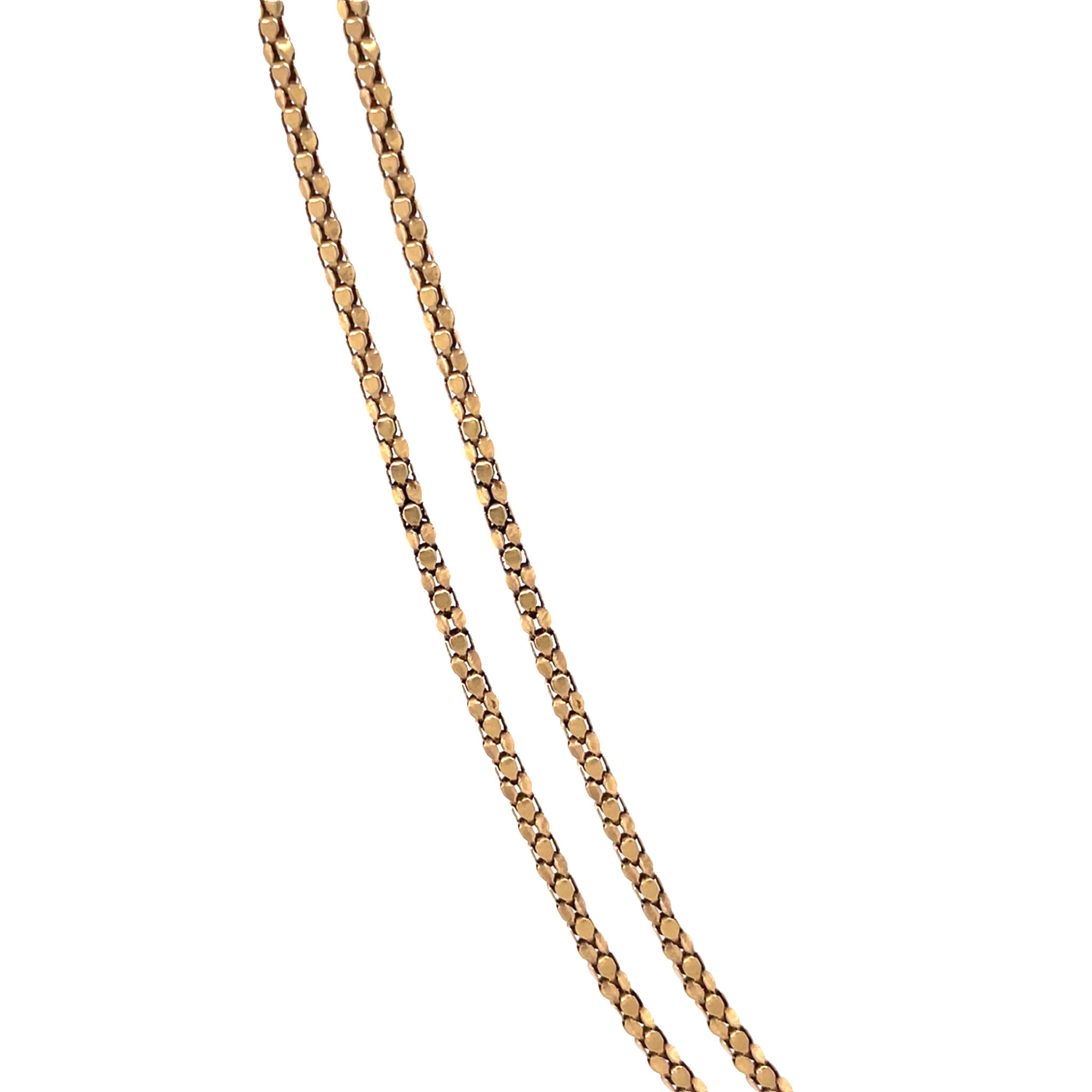 Gouden vintage popcorn collier 18 krt