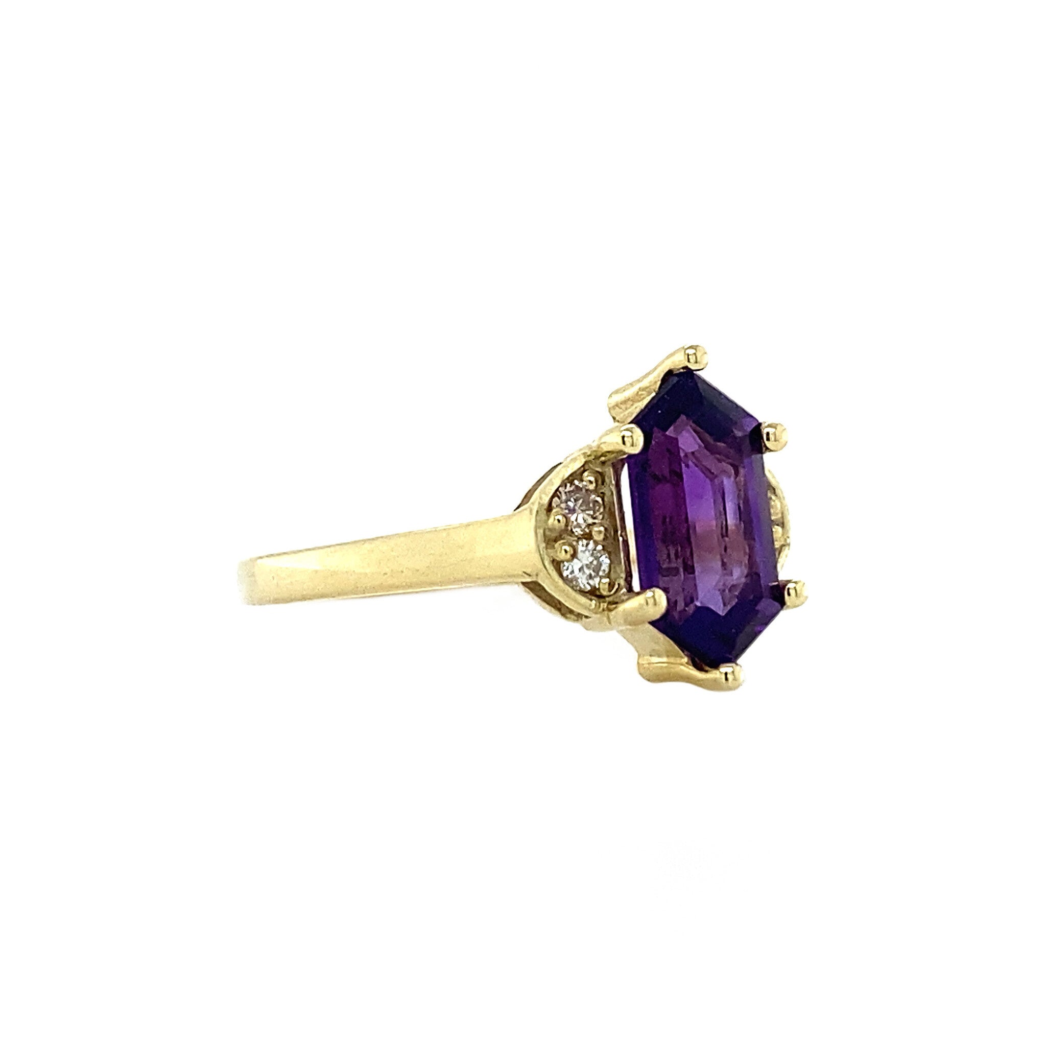 Brigitte ring 14 krt - Violet