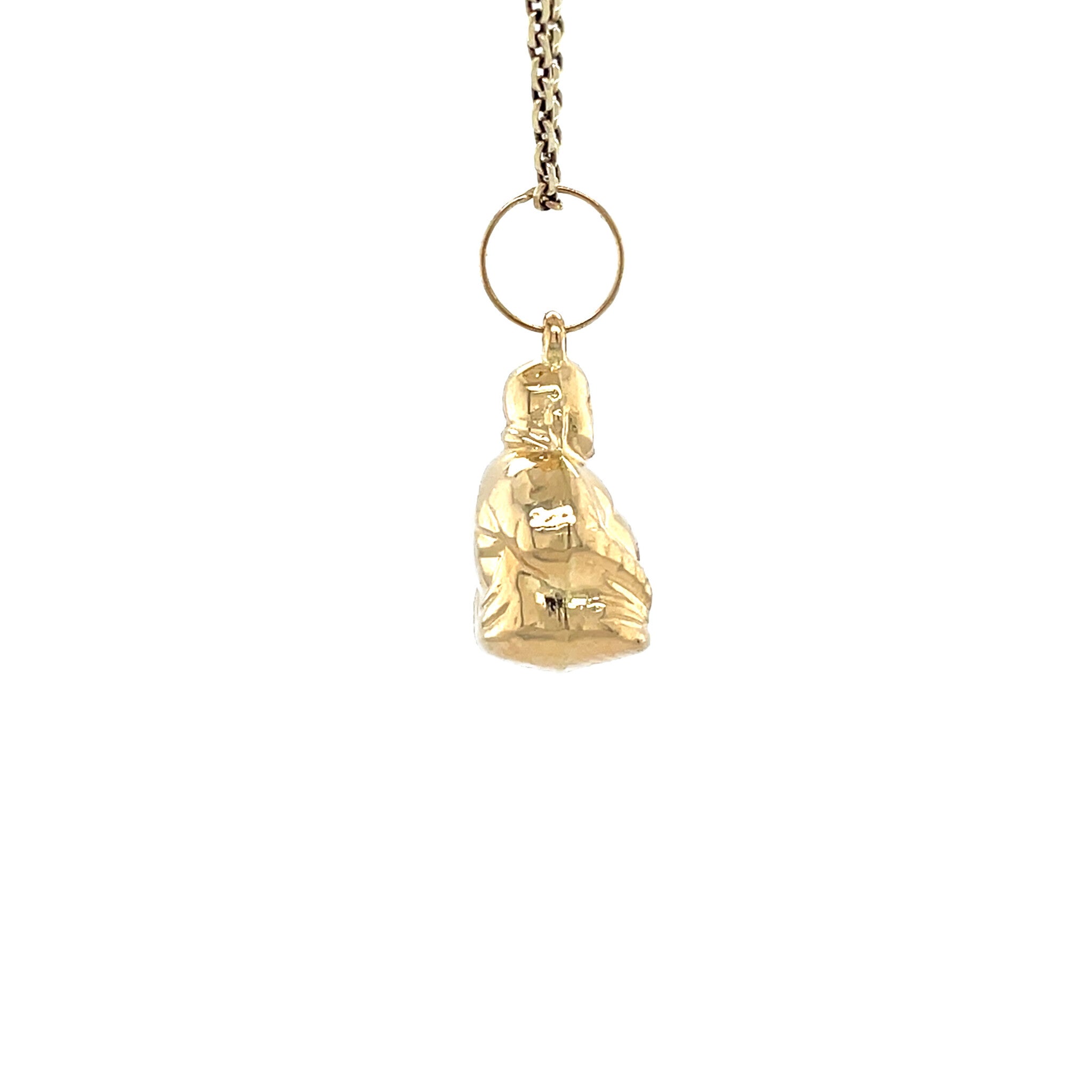 Vintage 14 kt gold Buddha pendant