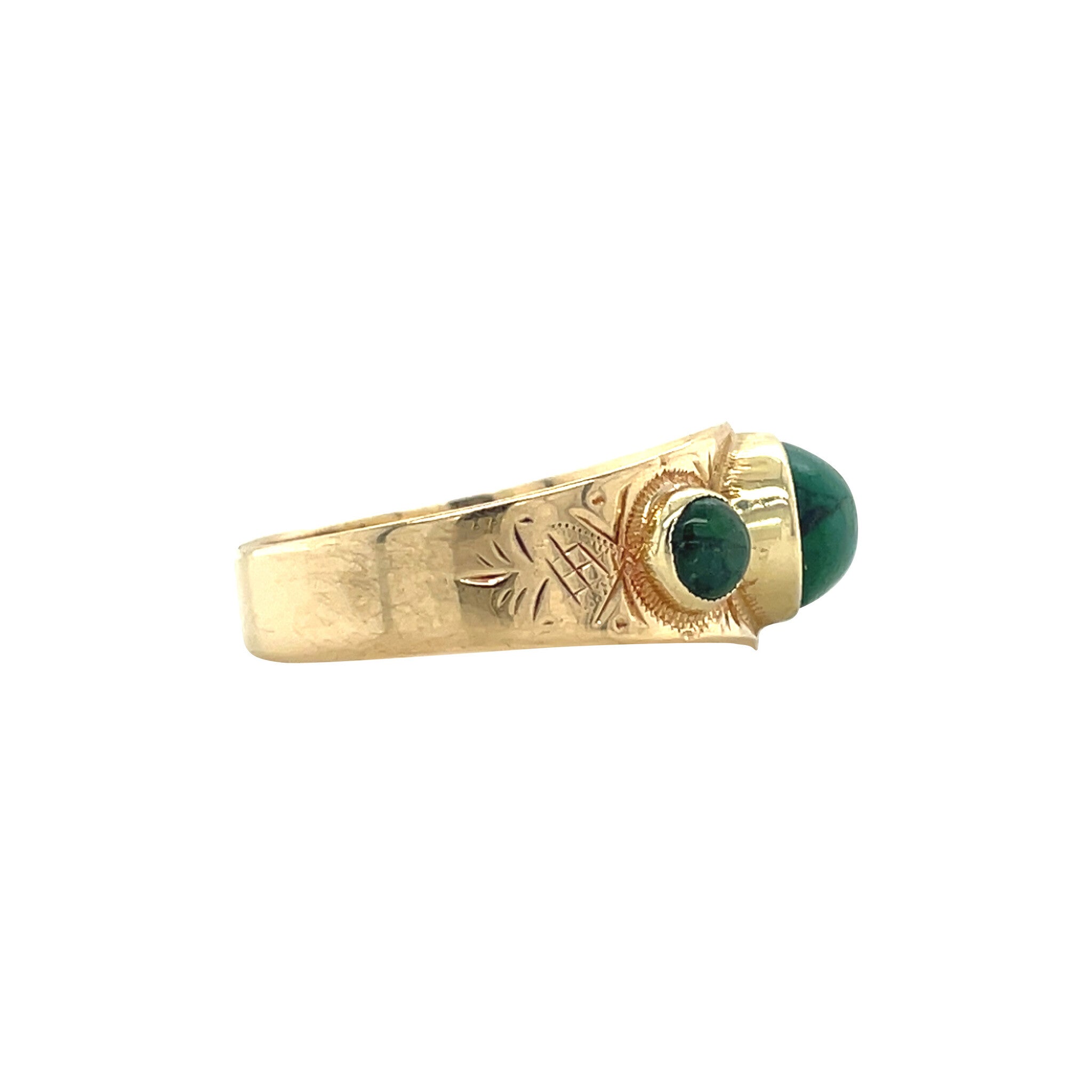 Vintage 14 kt gold ring with turquoise